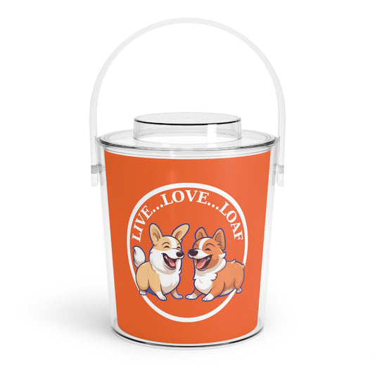 Live...Love...Loaf - Ice Bucket with Tongs