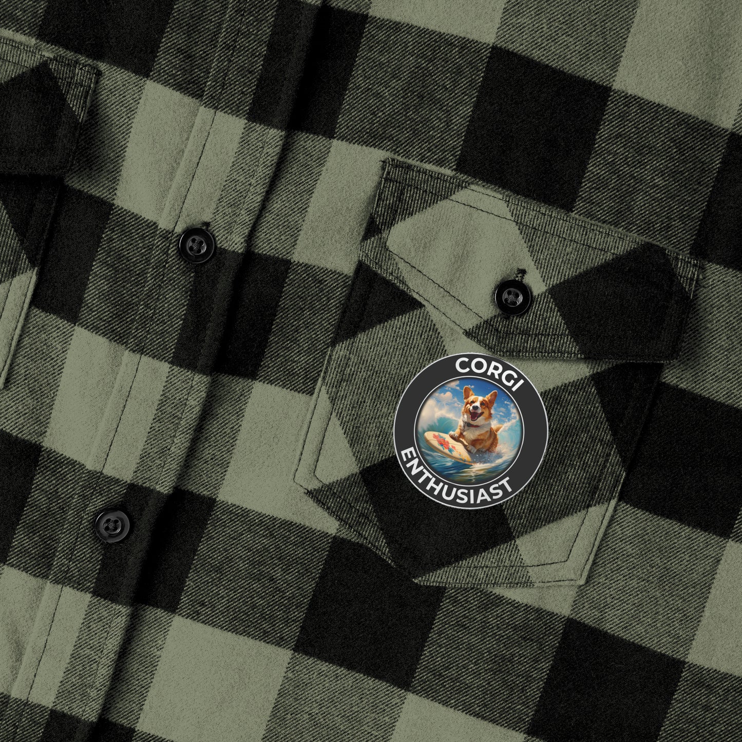 Corgi Enthusiast - Flannel Shirt