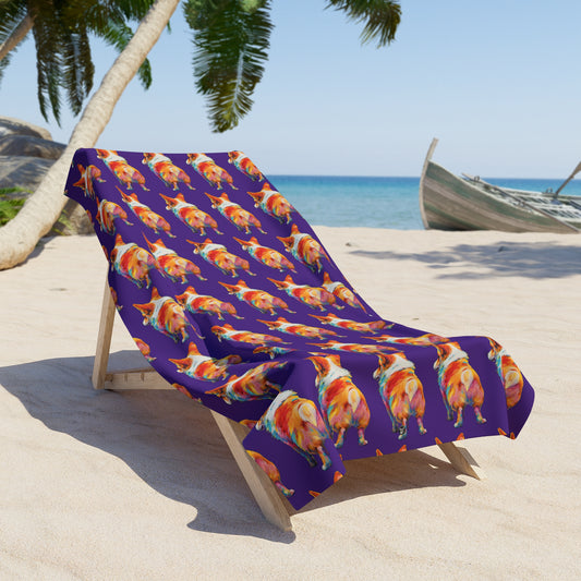 Rump Toast Mosaic - Beach Towel