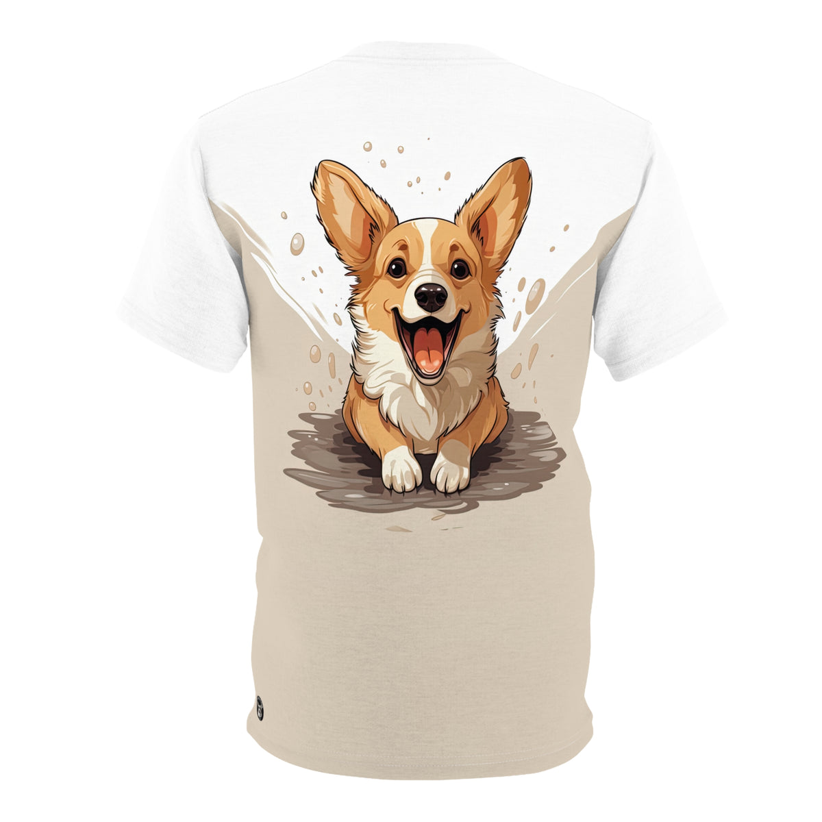 Corgi Cuteness Unisex Bold Fashion Tee - Toffee Cream & Sugar Sweetness
