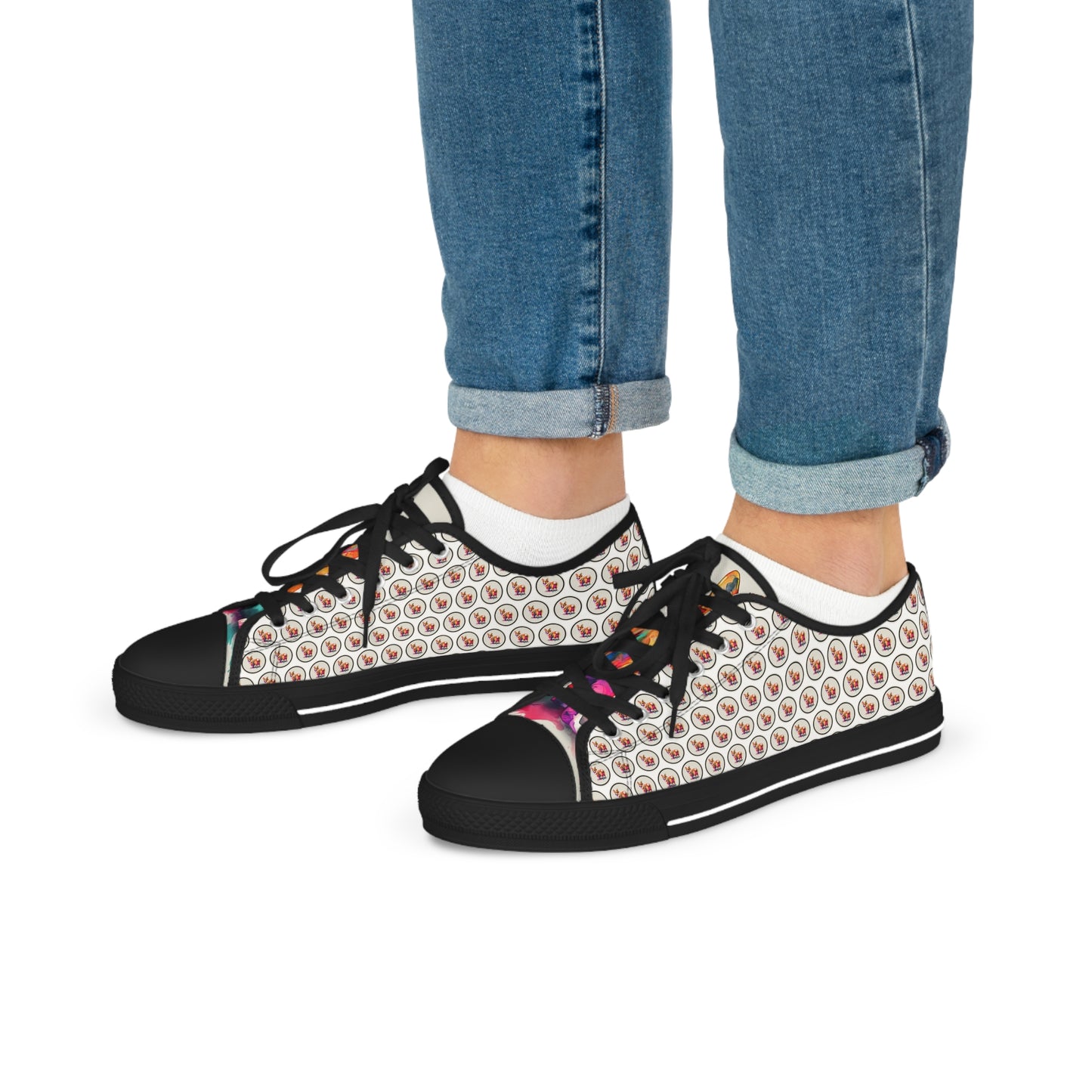 The Observer Mosaic - Men's Low Top Sneakers