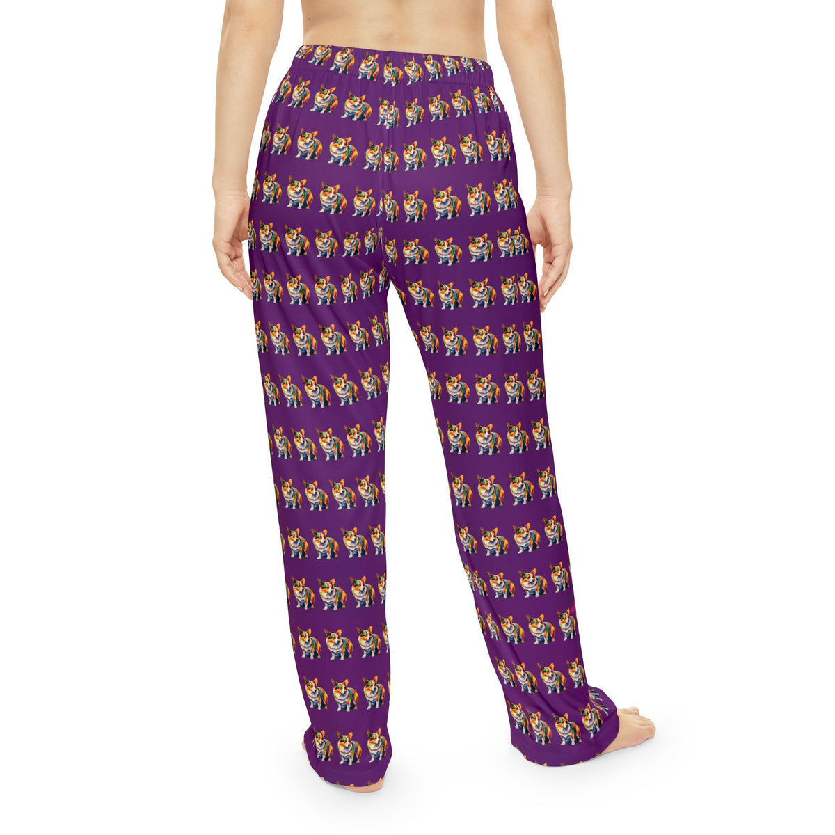 Scouter Corgi Watercolor Repeater Pattern Women's Lounge Pants