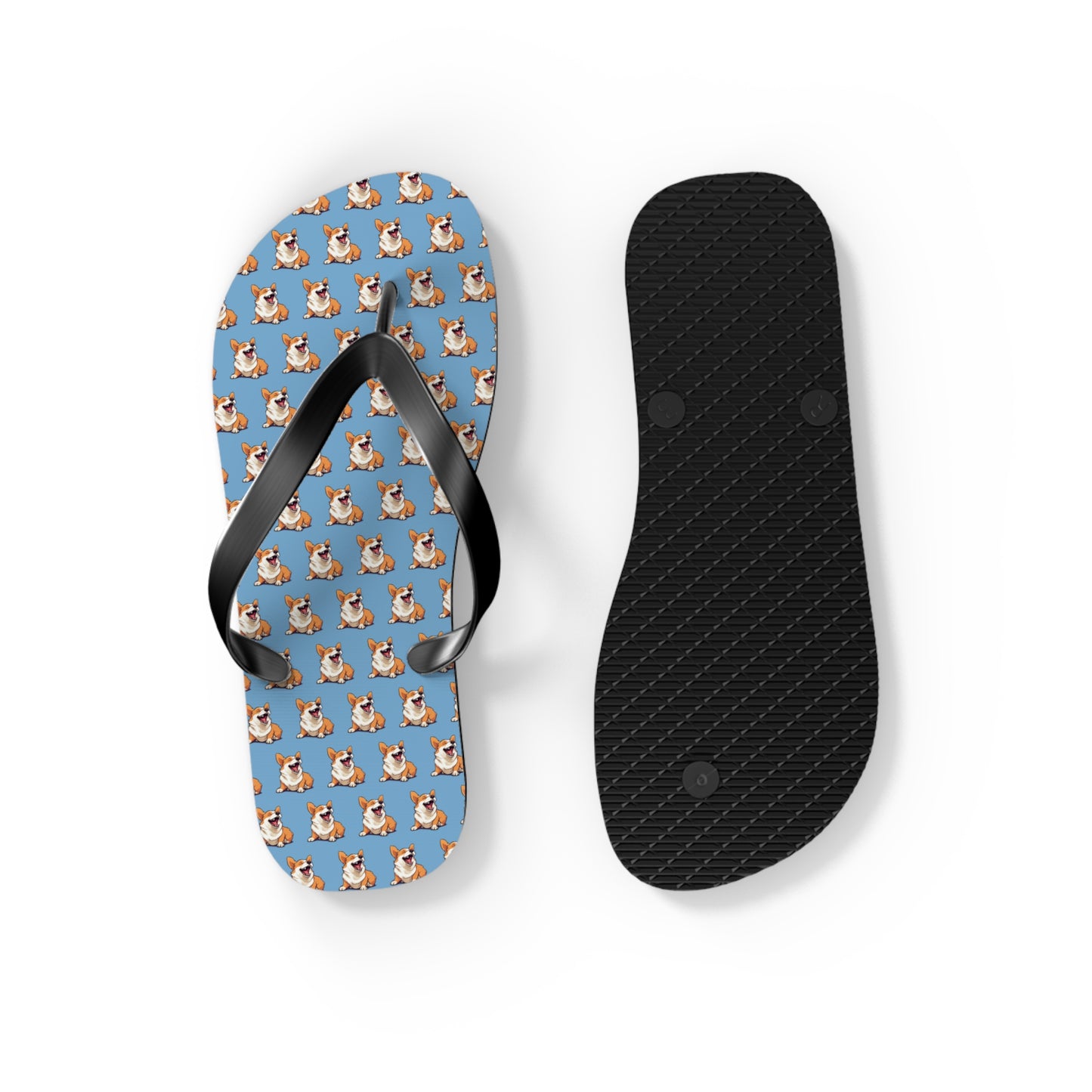 Comical Mosaic Flip-Flops