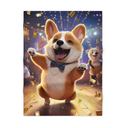 Boogaloo Corgi - Baby Blanket