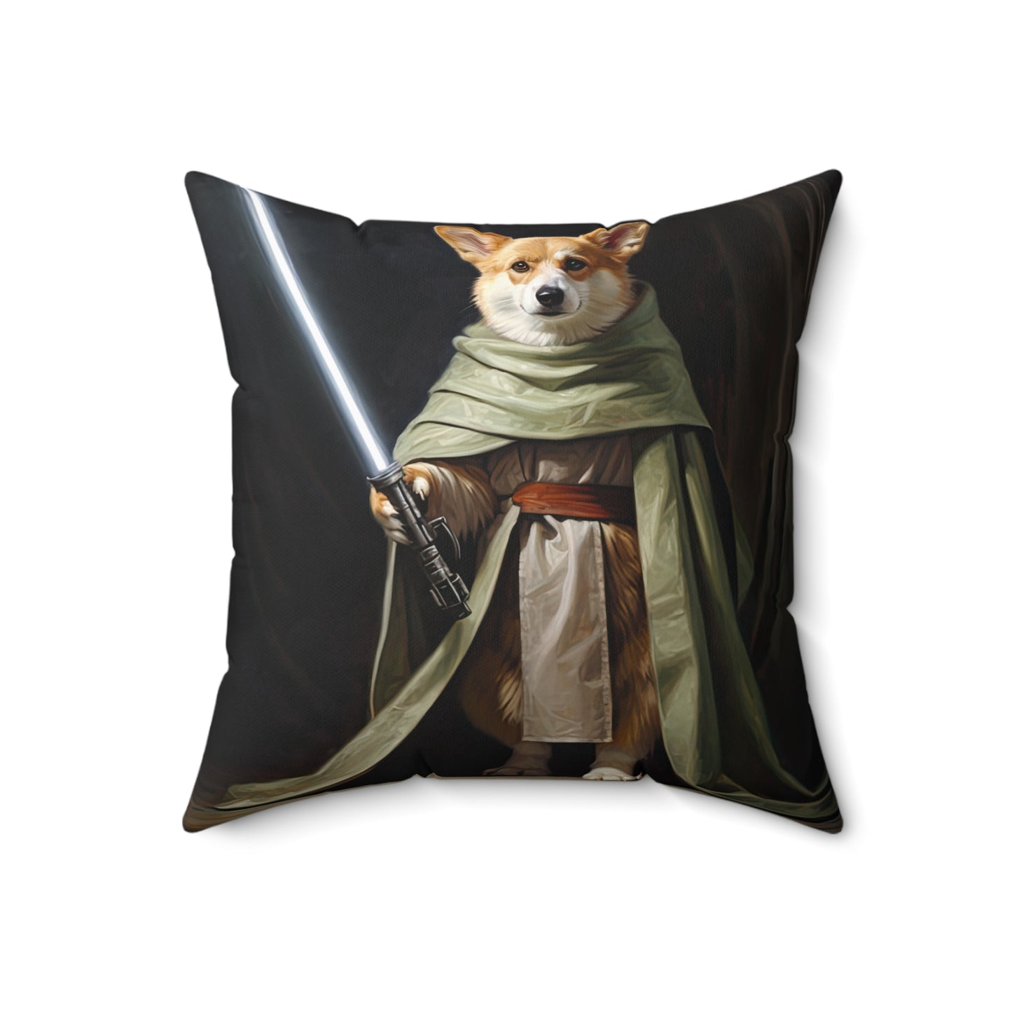 Jedi Corgi - Throw Pillow