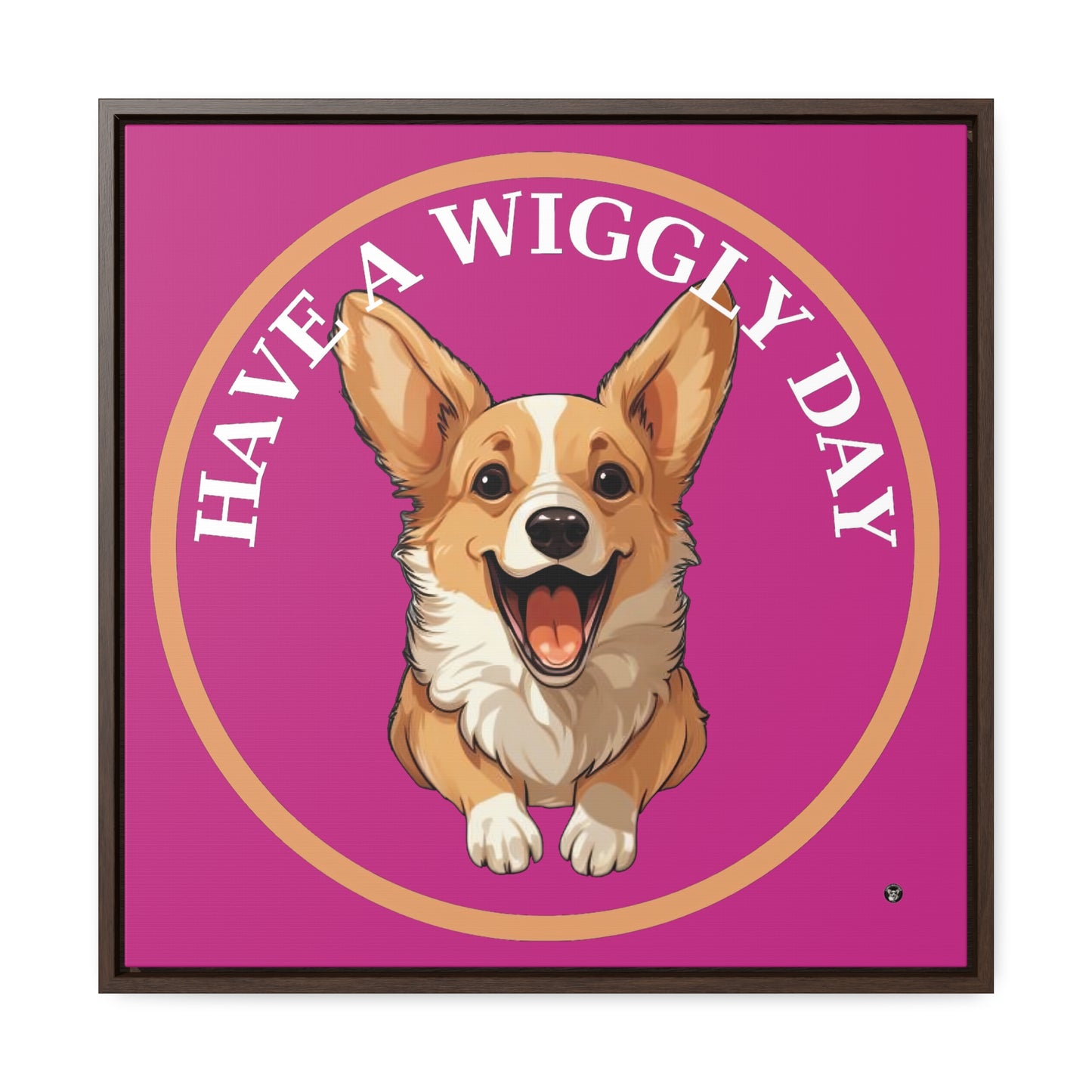 Have a Wiggly Day - Framed on Canvas