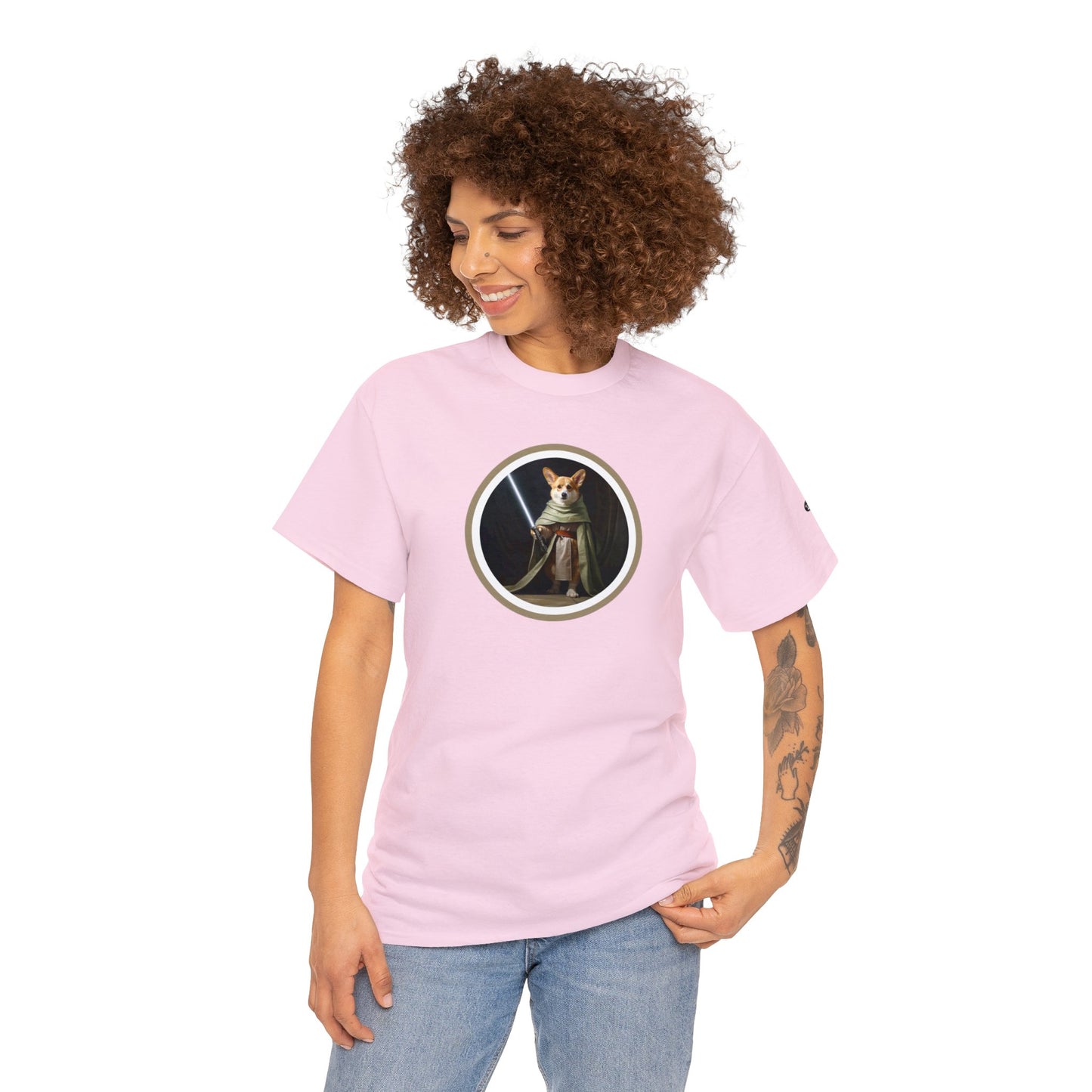 Jedi Corgi - Unisex Heavy Cotton Tee