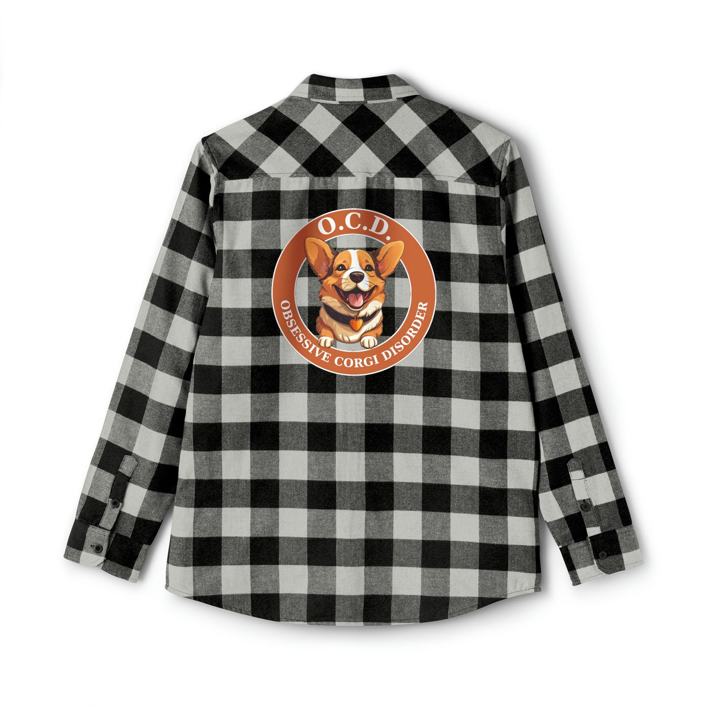 O.C.D. Obsessive Corgi Disorder - Flannel Shirt