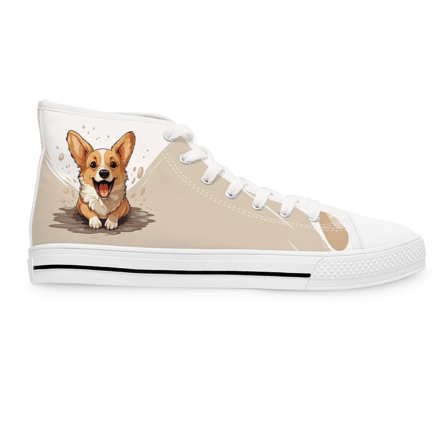 Corgi Cuteness - Women's High Top Sneakers