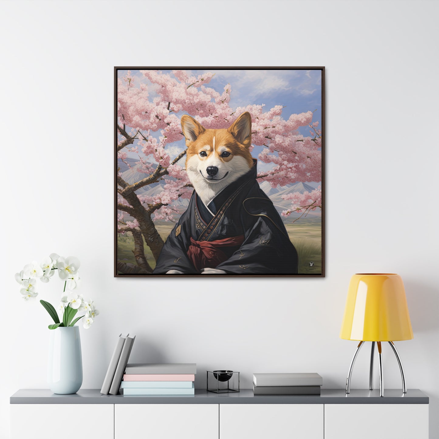 Zendog - Framed on Canvas