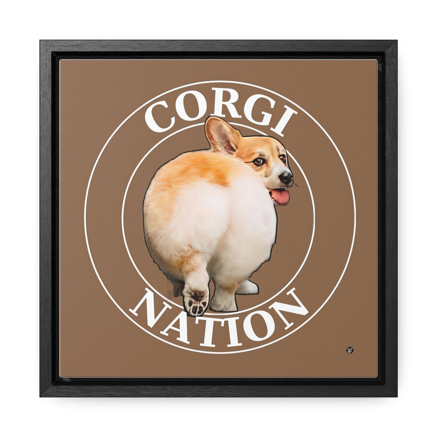 Corgi Nation - Framed on Canvas