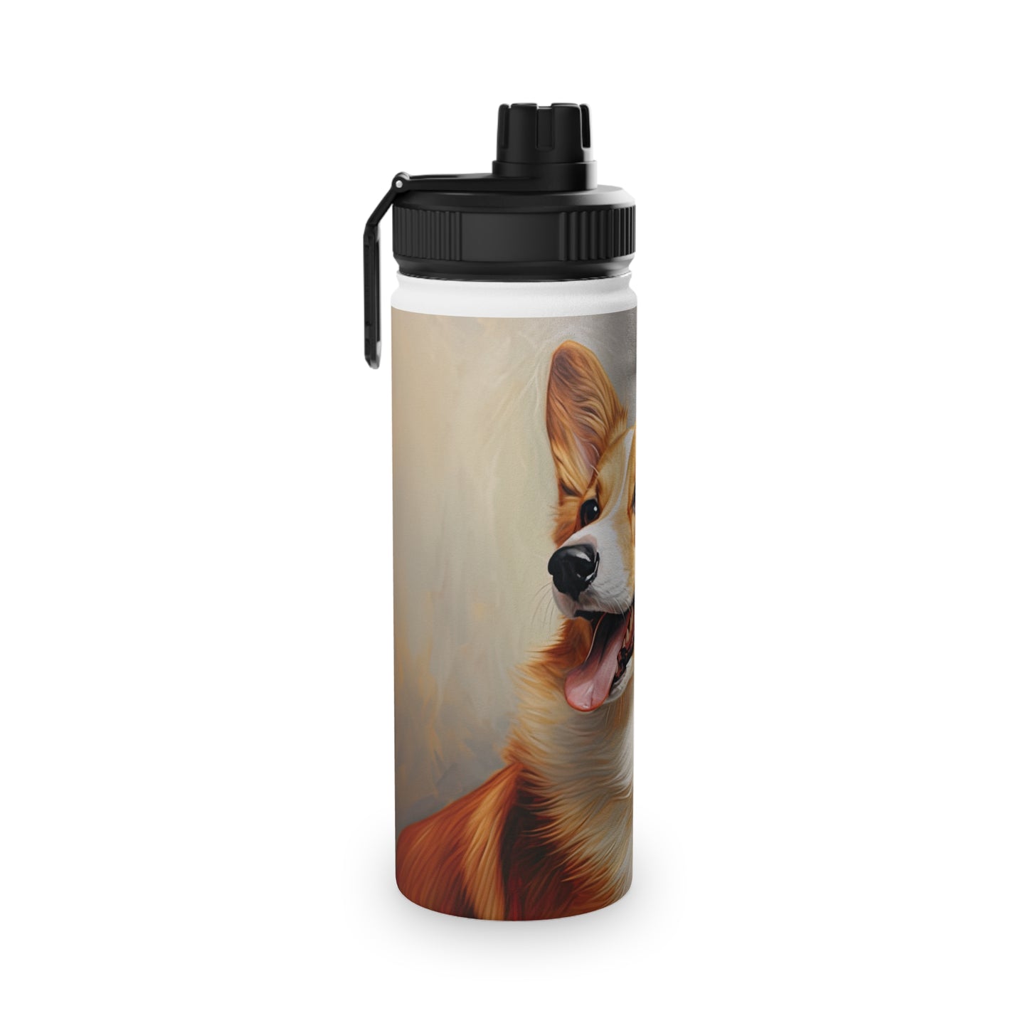 Pembroke Portrait - Water Bottle with Sport Lid