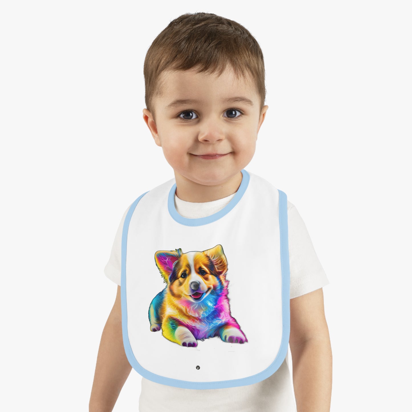Colorful Corgi - Baby Bib