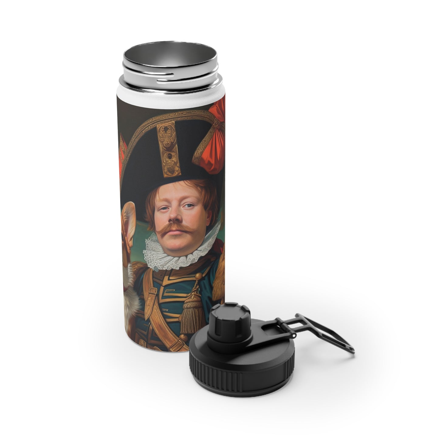 First Royal Corgi - Water Bottle with Sport Lid