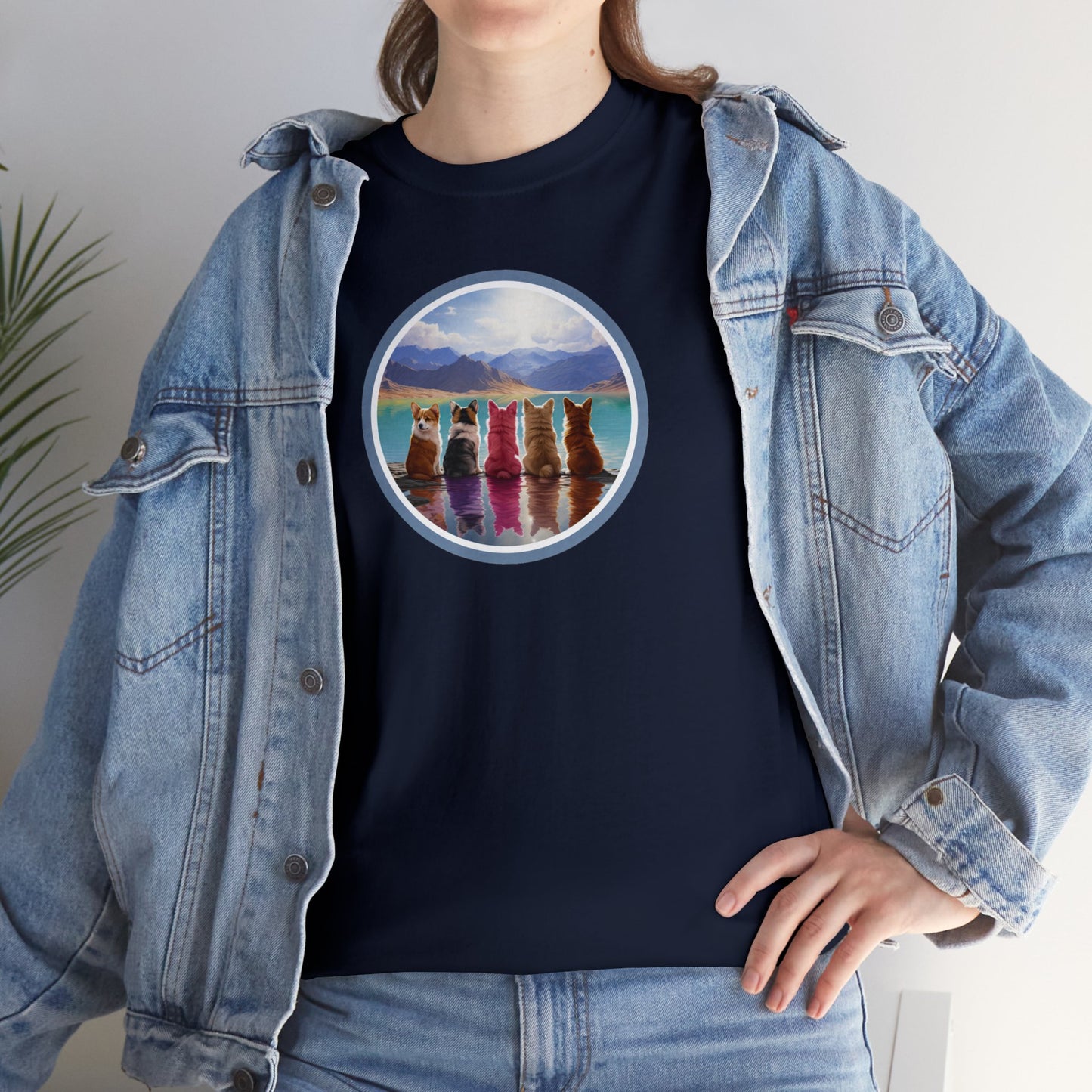 Corgi Lake - Unisex Heavy Cotton Tee