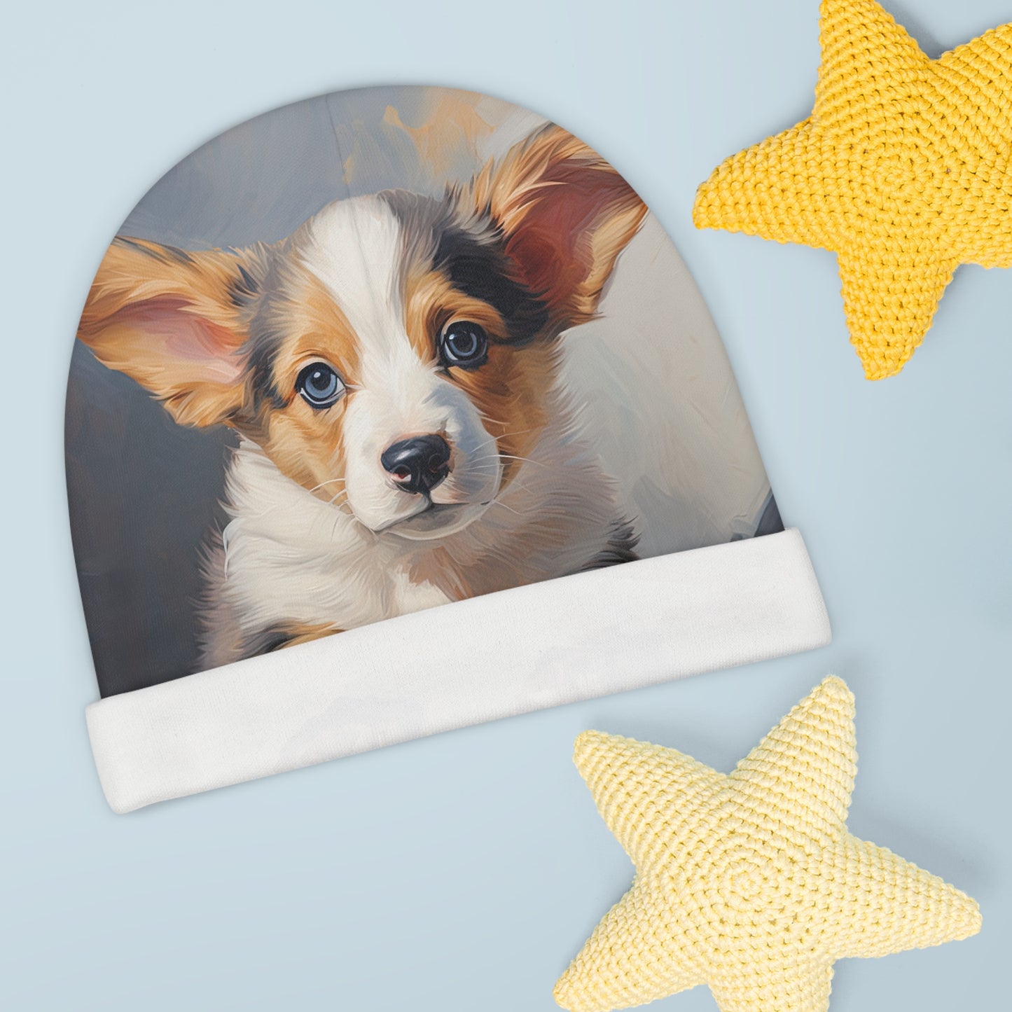 Puppy Portrait Baby Beanie