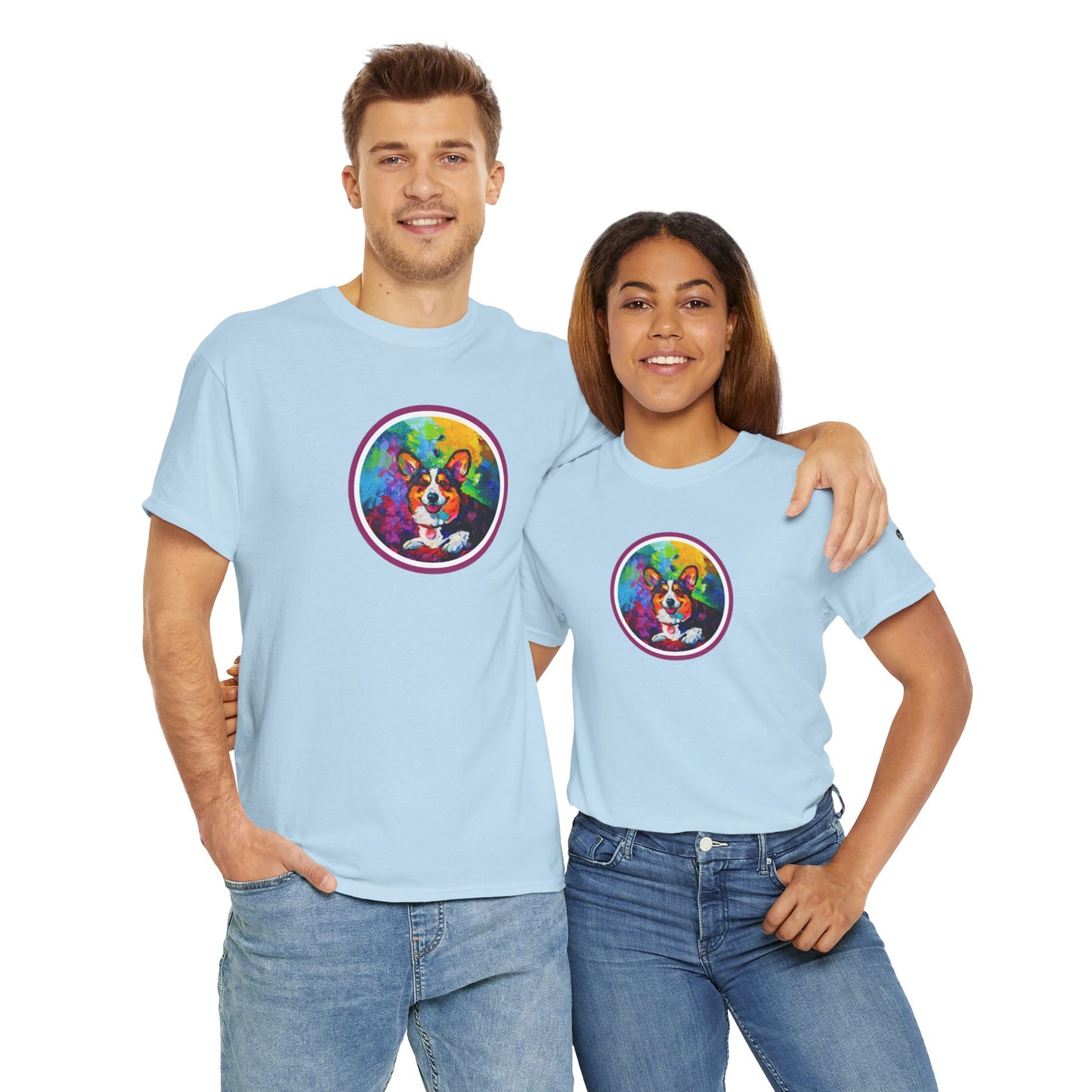 Colorful Cardigan - Unisex Heavy Cotton Tee