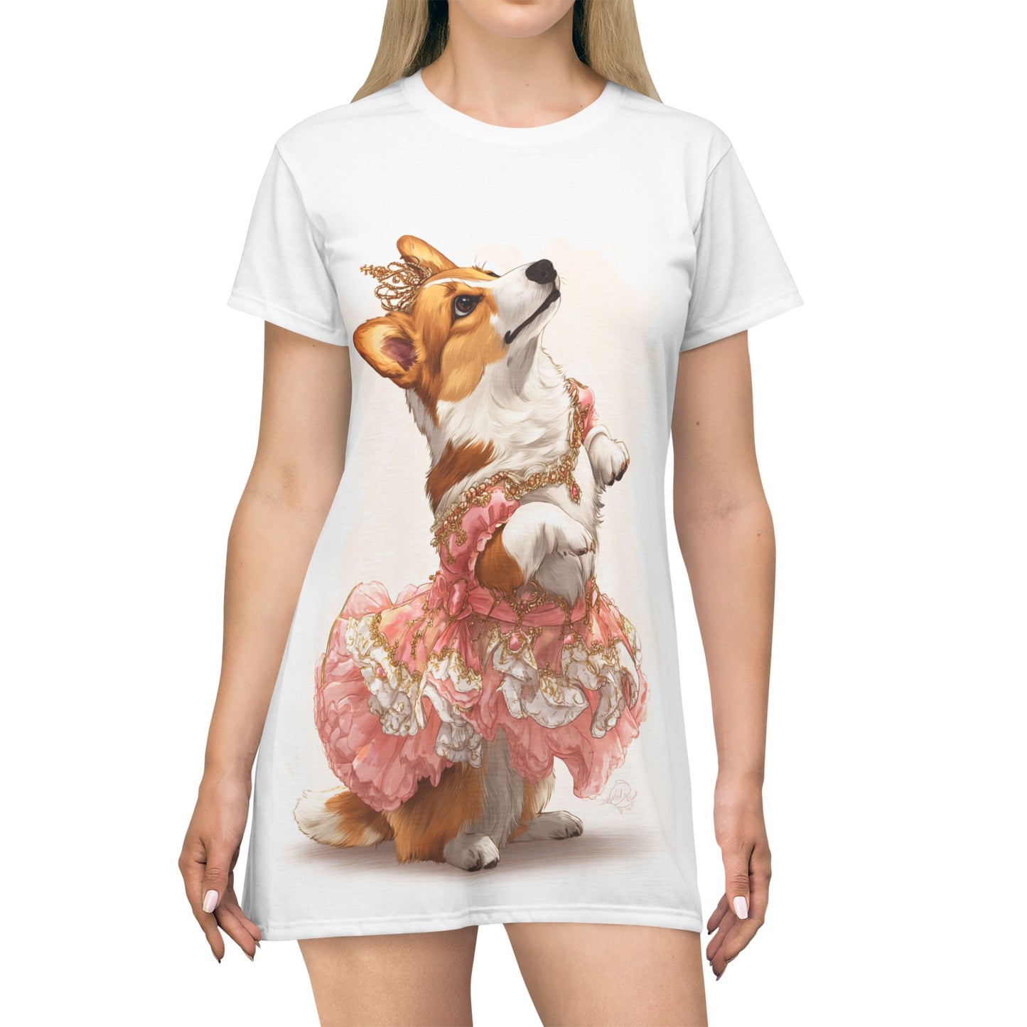 Princess Corgi T-Dress