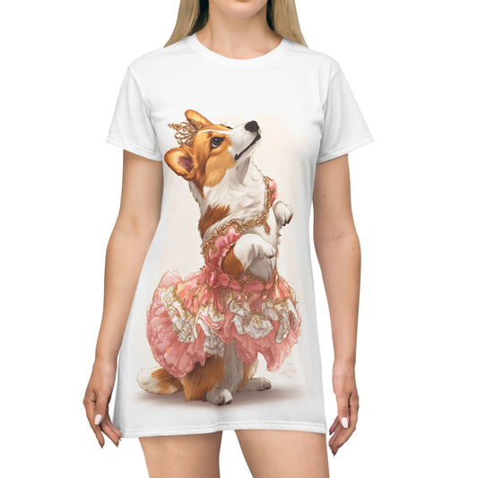 Princess Corgi T-Dress