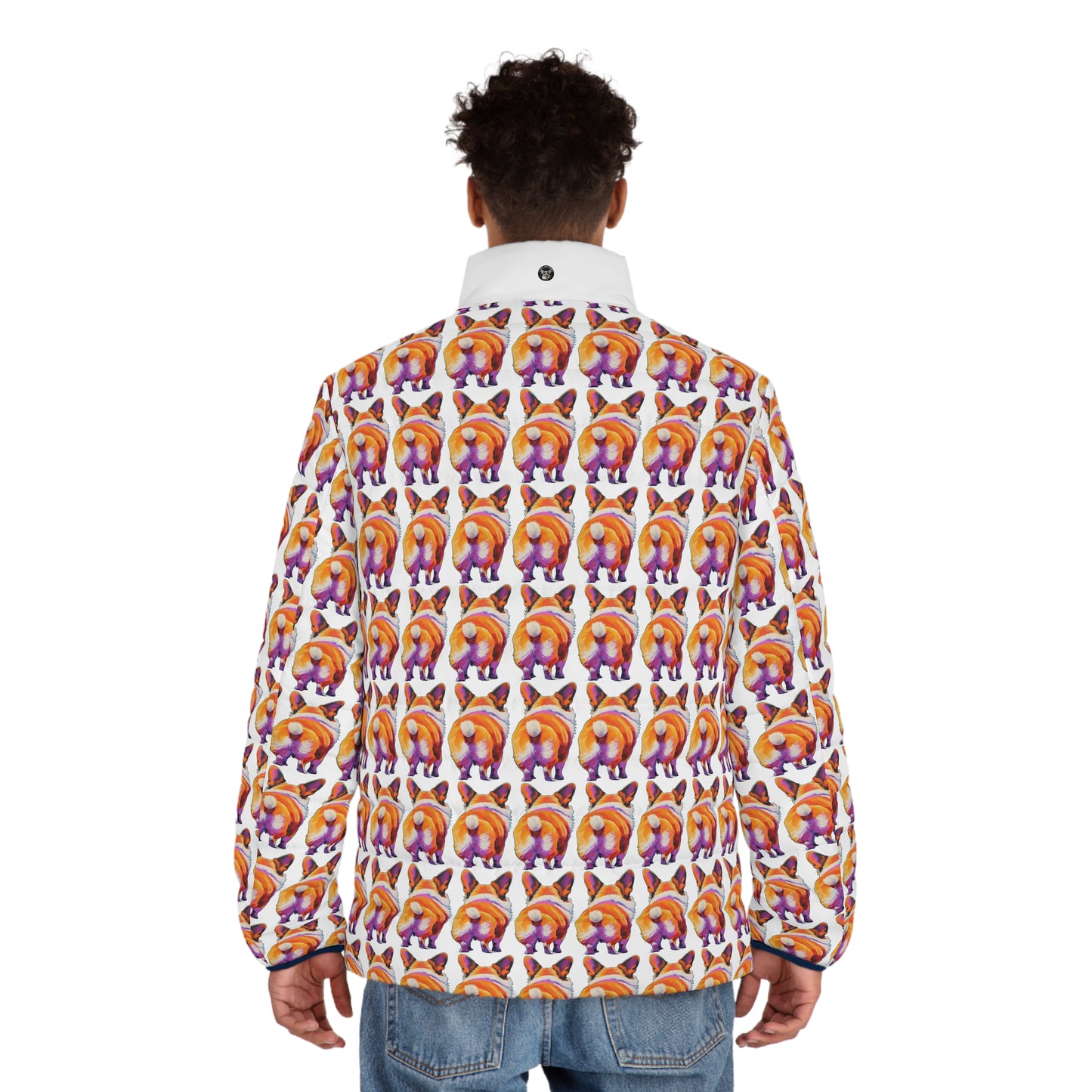 Corgi Butt Mosaic - Puffer Jacket