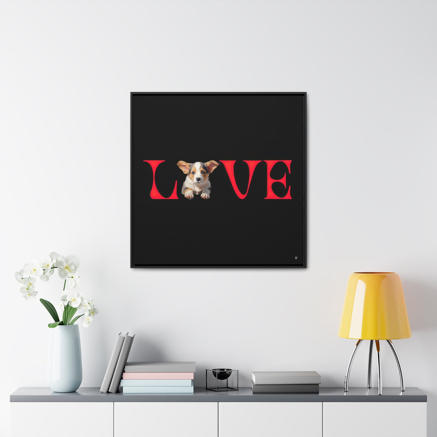 LOVE - Framed on Canvas