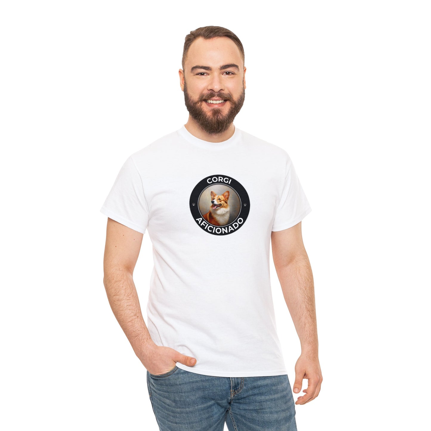 Corgi Aficionado - Unisex Heavy Cotton Tee