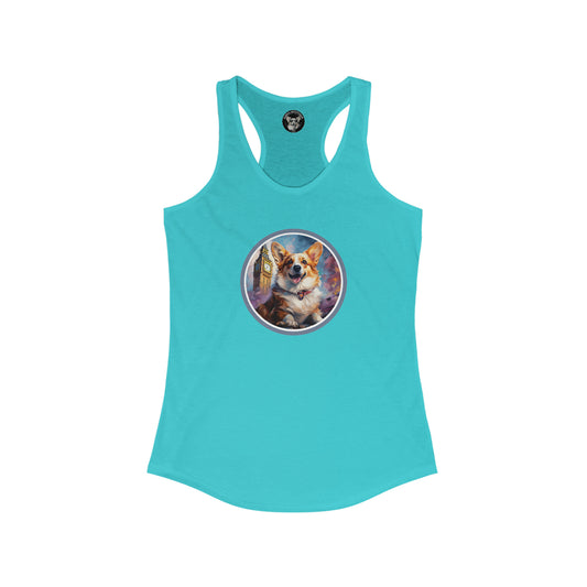 Corgi and Ben - Racerback Tank