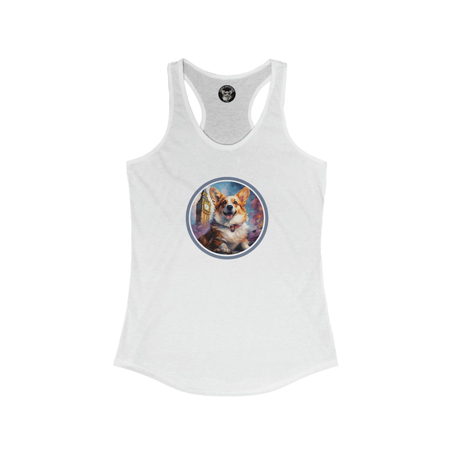 Corgi and Ben - Racerback Tank