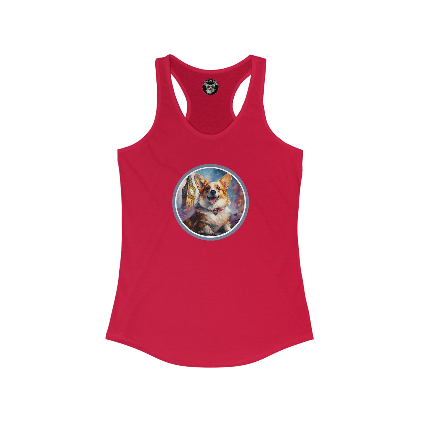 Corgi and Ben - Racerback Tank