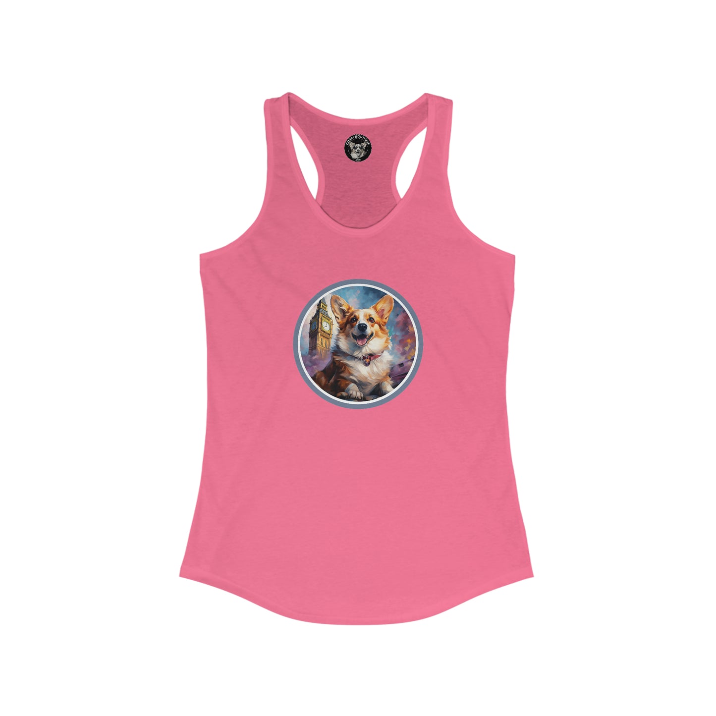 Corgi and Ben - Racerback Tank