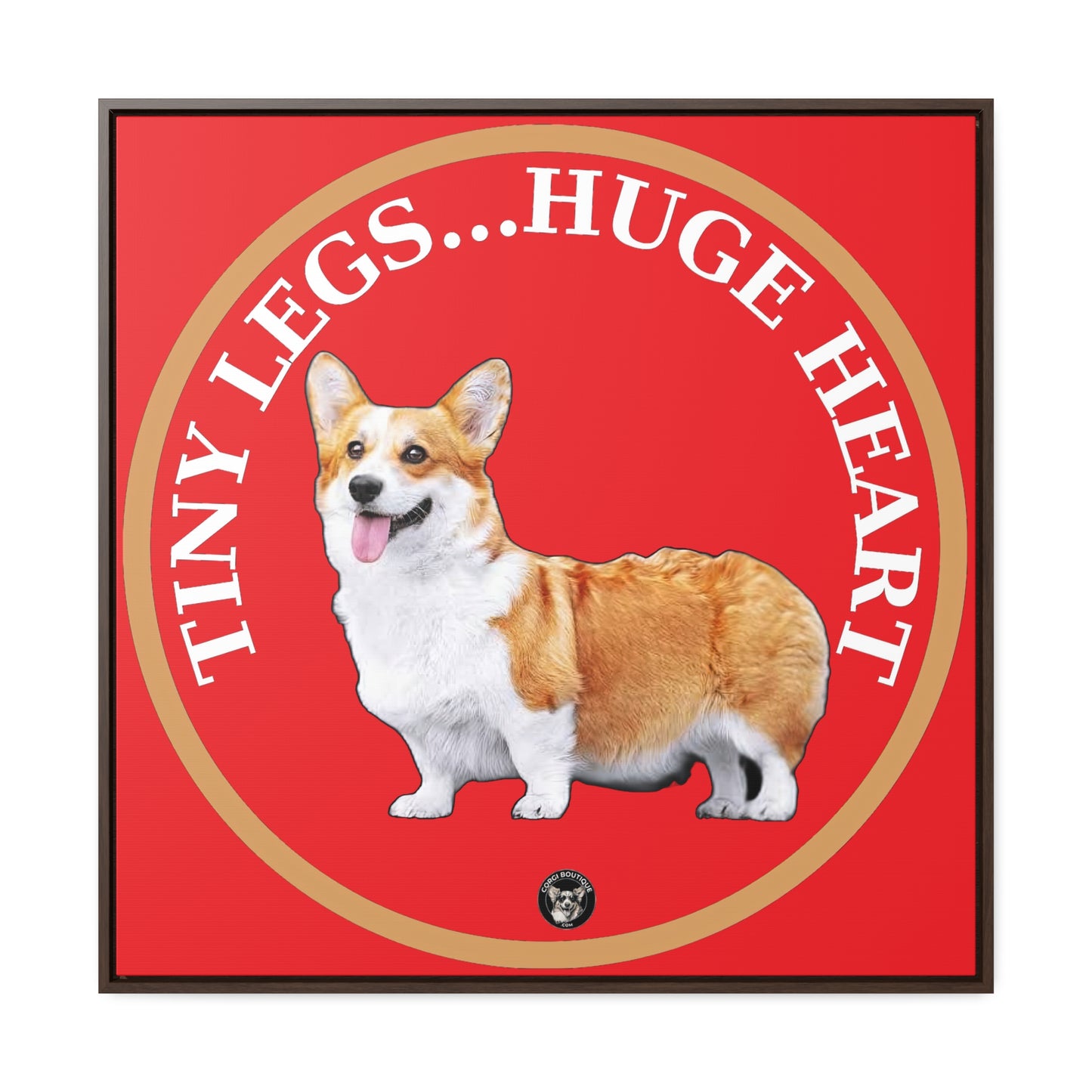 Tiny Legs...Huge Heart - Framed on Canvas
