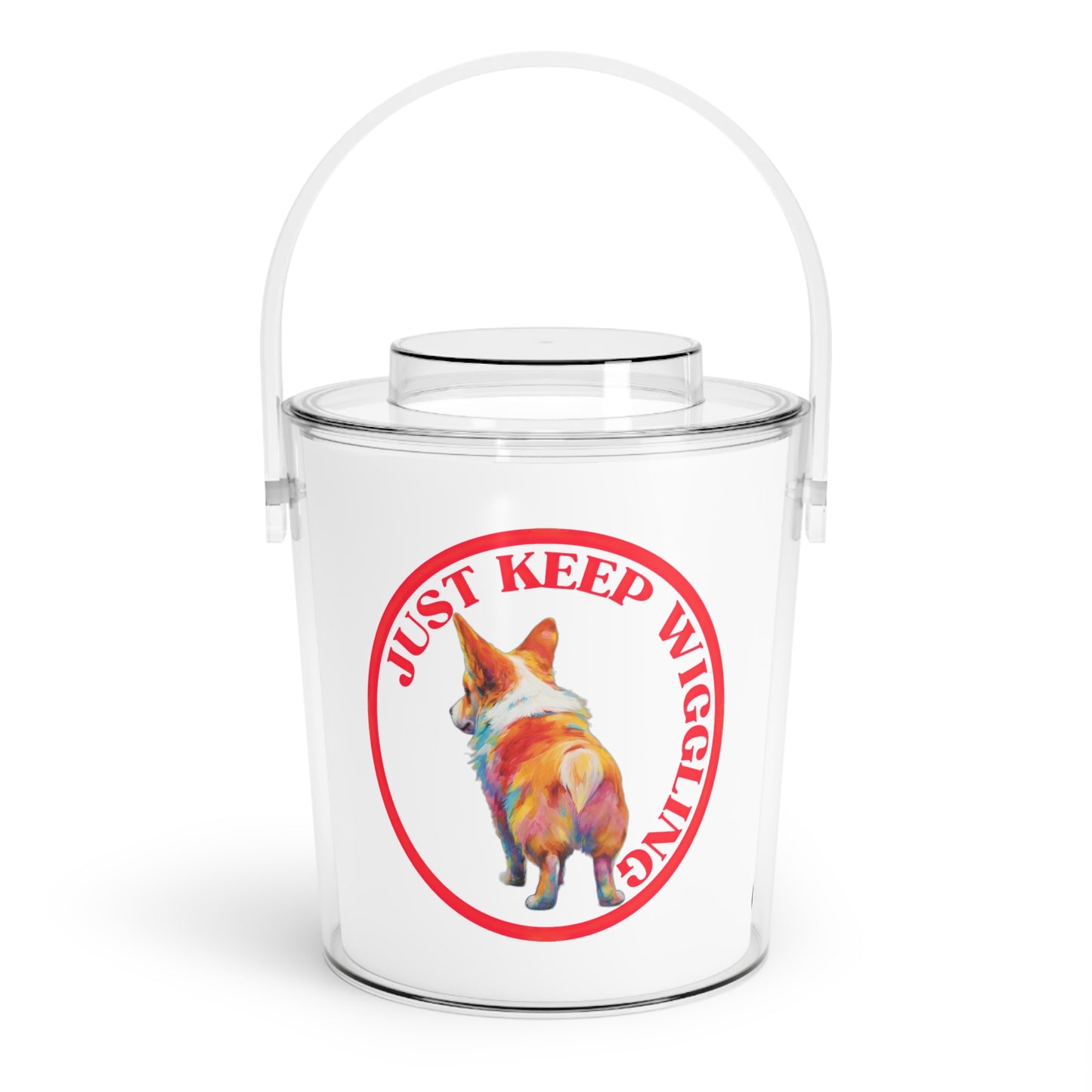 Just Keep Wiggling - Ice Bucket with Tongs
