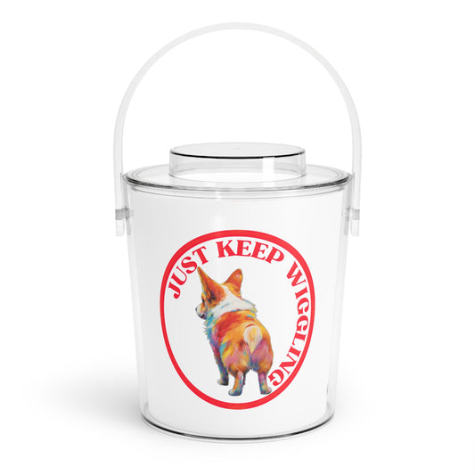 Just Keep Wiggling - Ice Bucket with Tongs