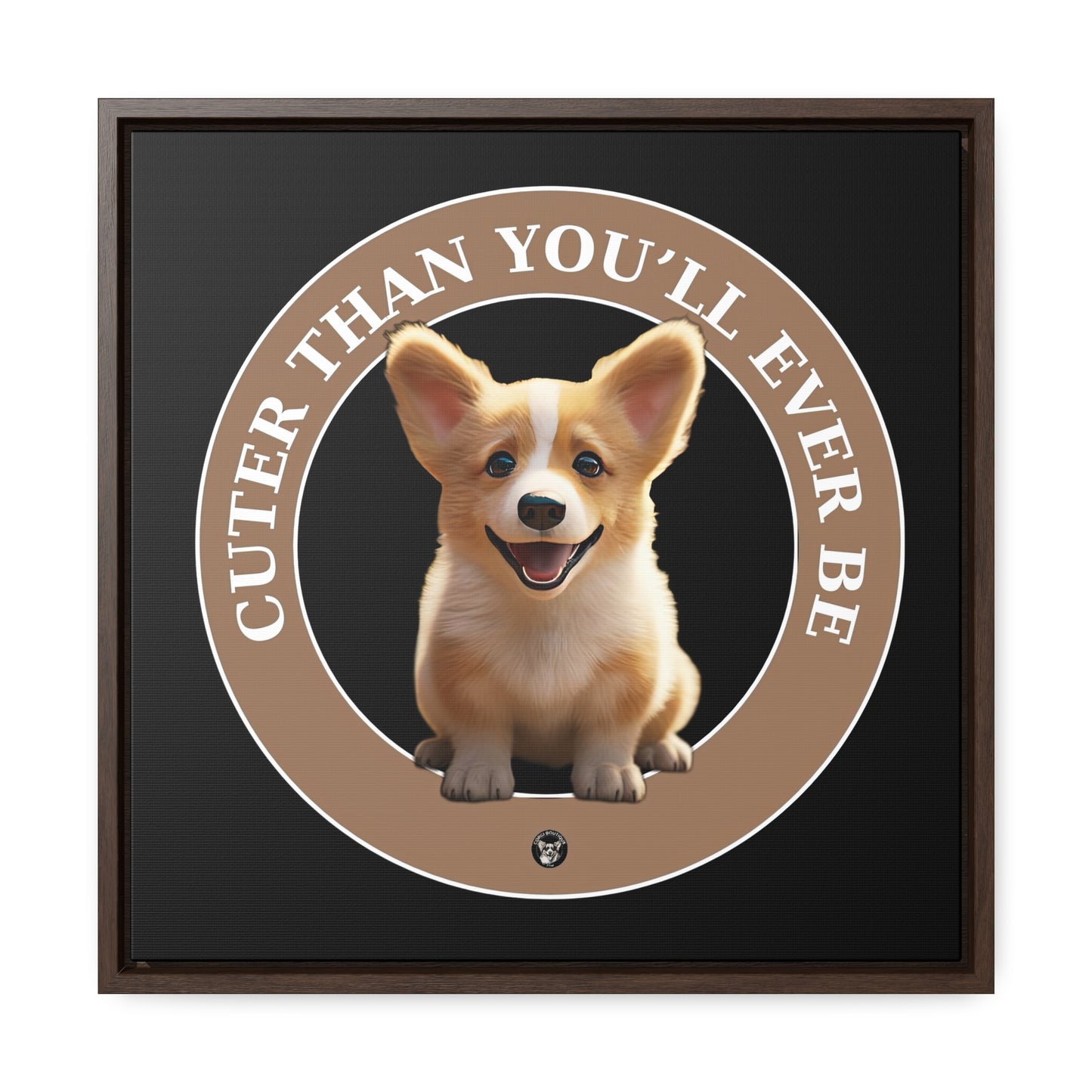 Cuter Than You - Framed on Canvas