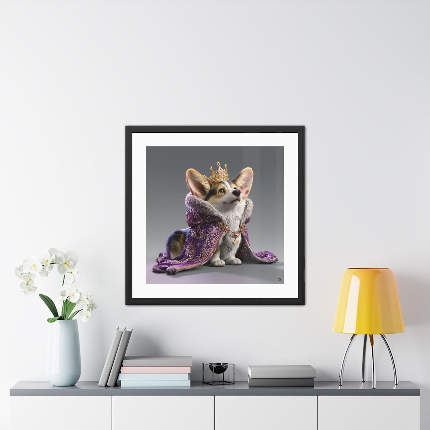King Pup Framed Print