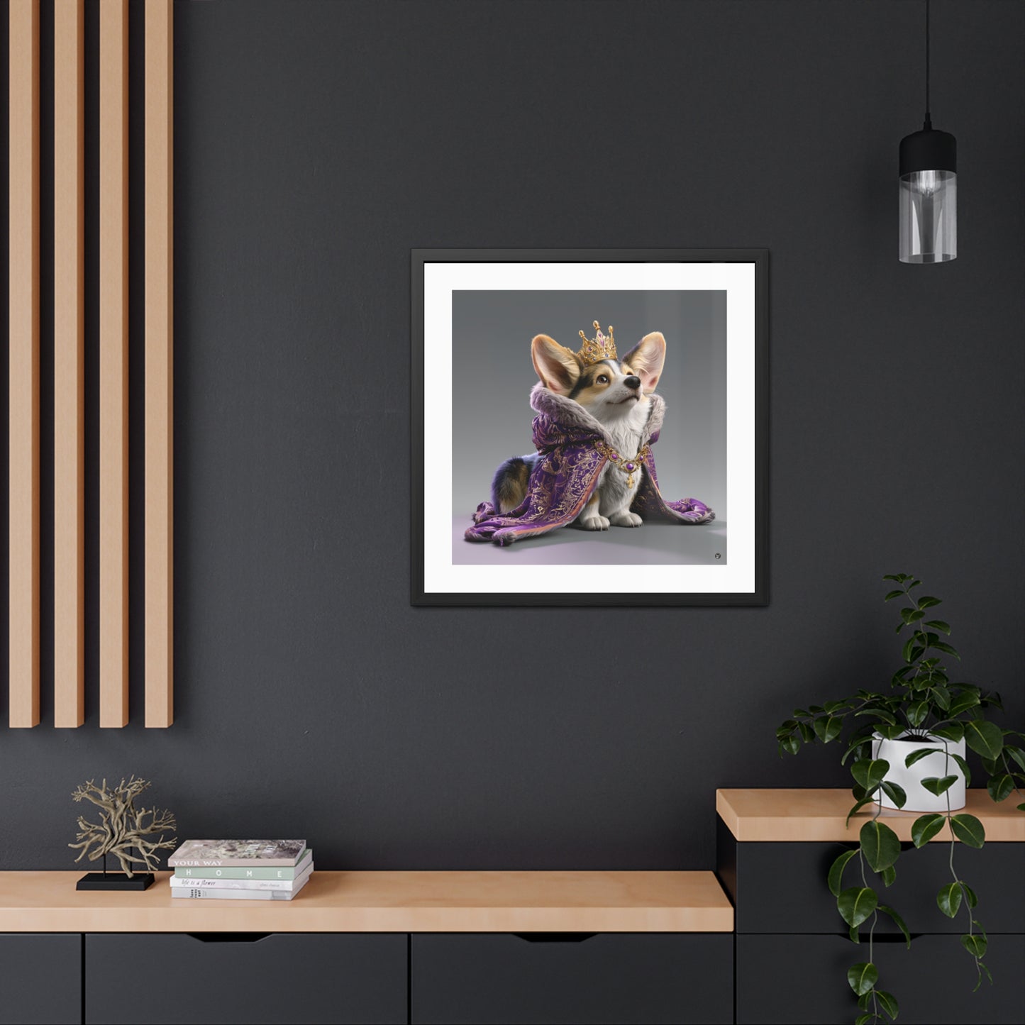 King Pup Framed Print