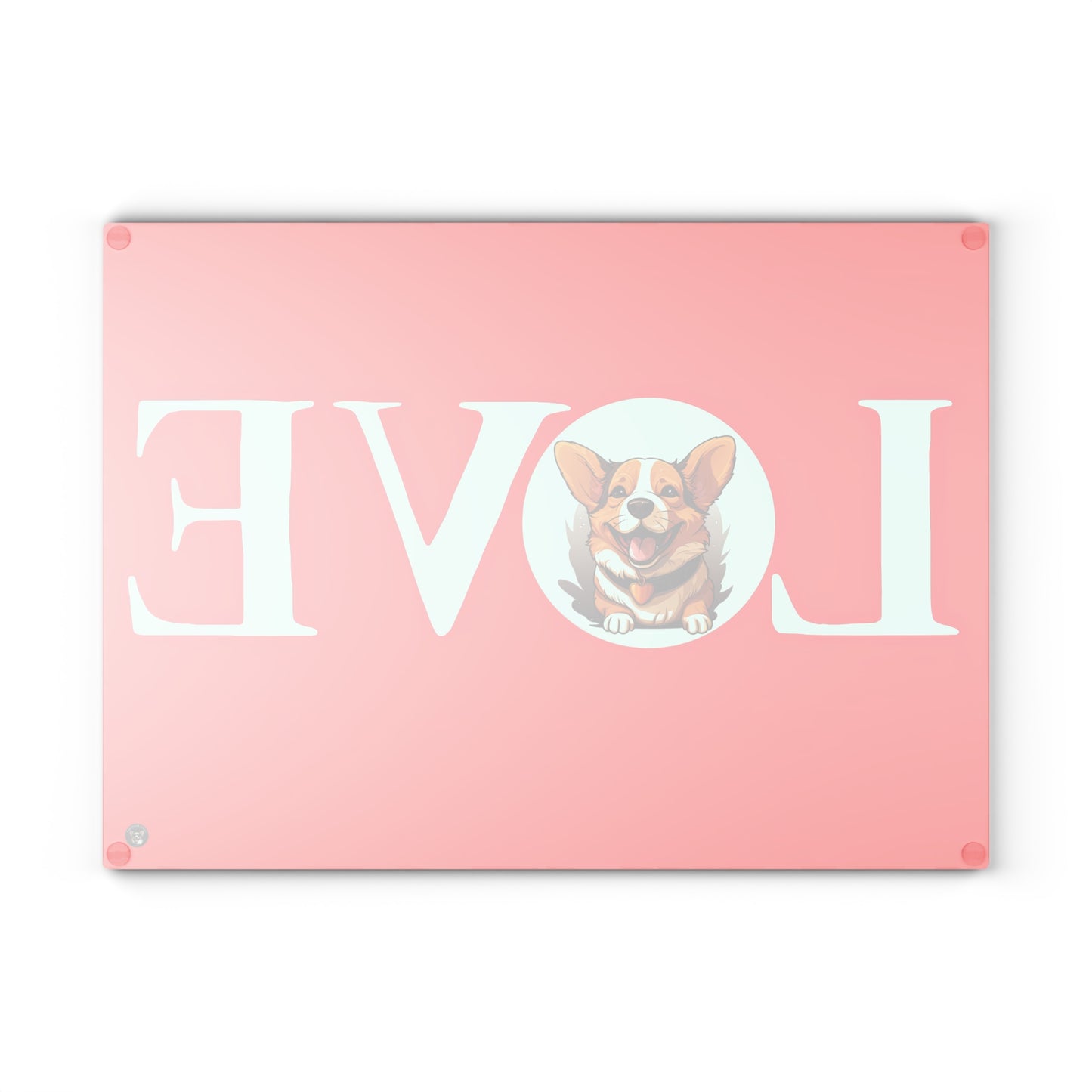 More Love - Glass Cutting Board