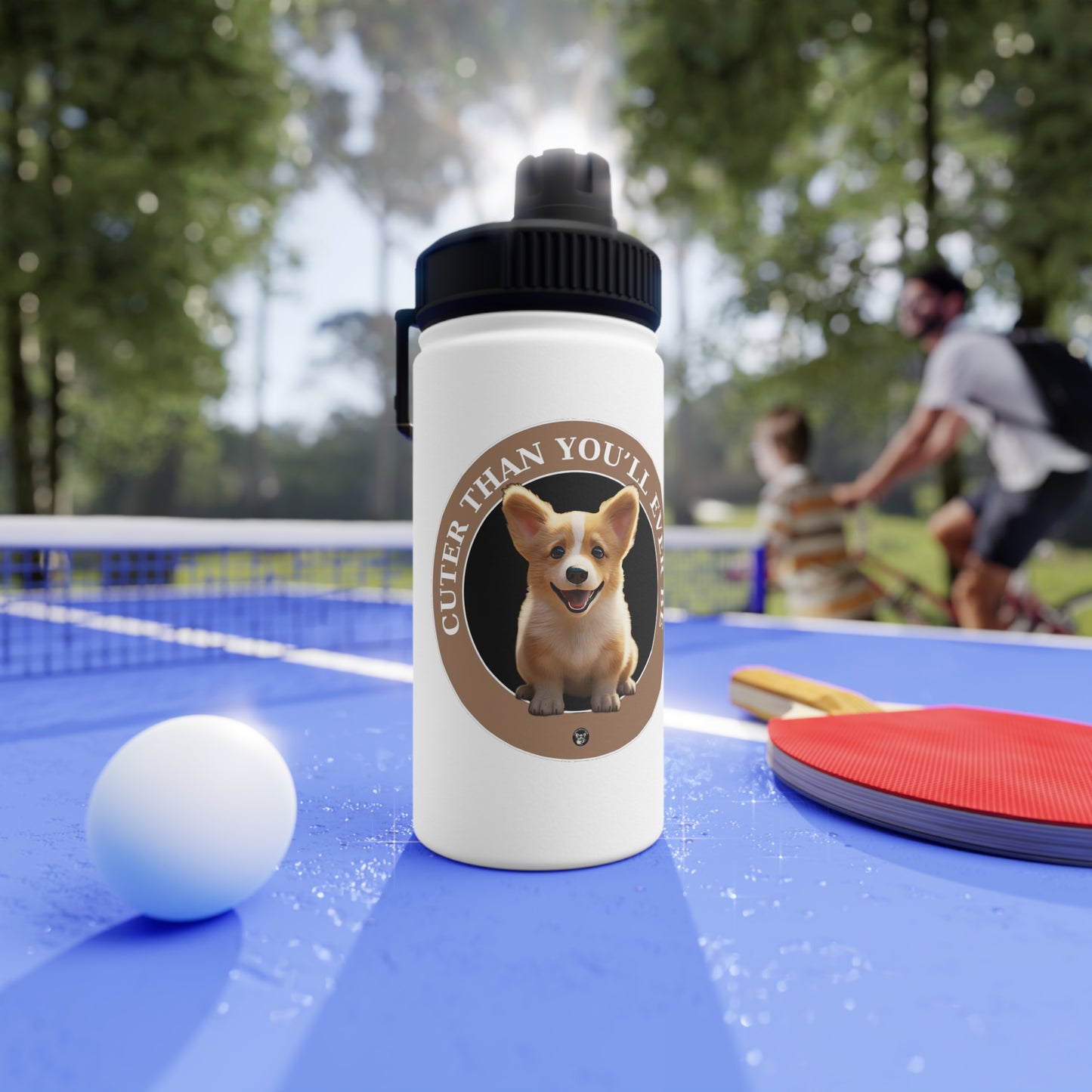 Cuter Than You - Water Bottle with Sport Lid