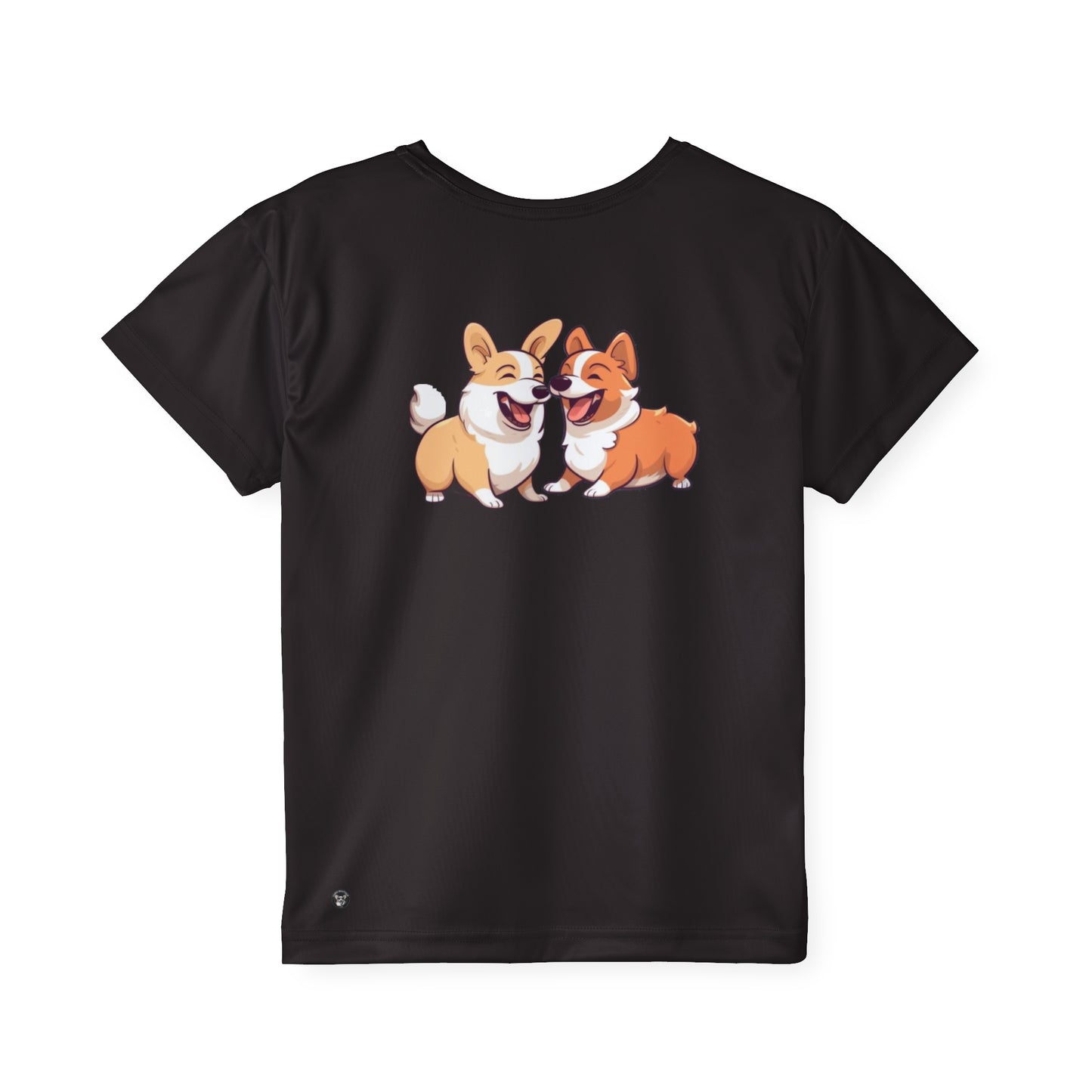 T-shirt de sport enfant Corgis (J'adore les corgis)