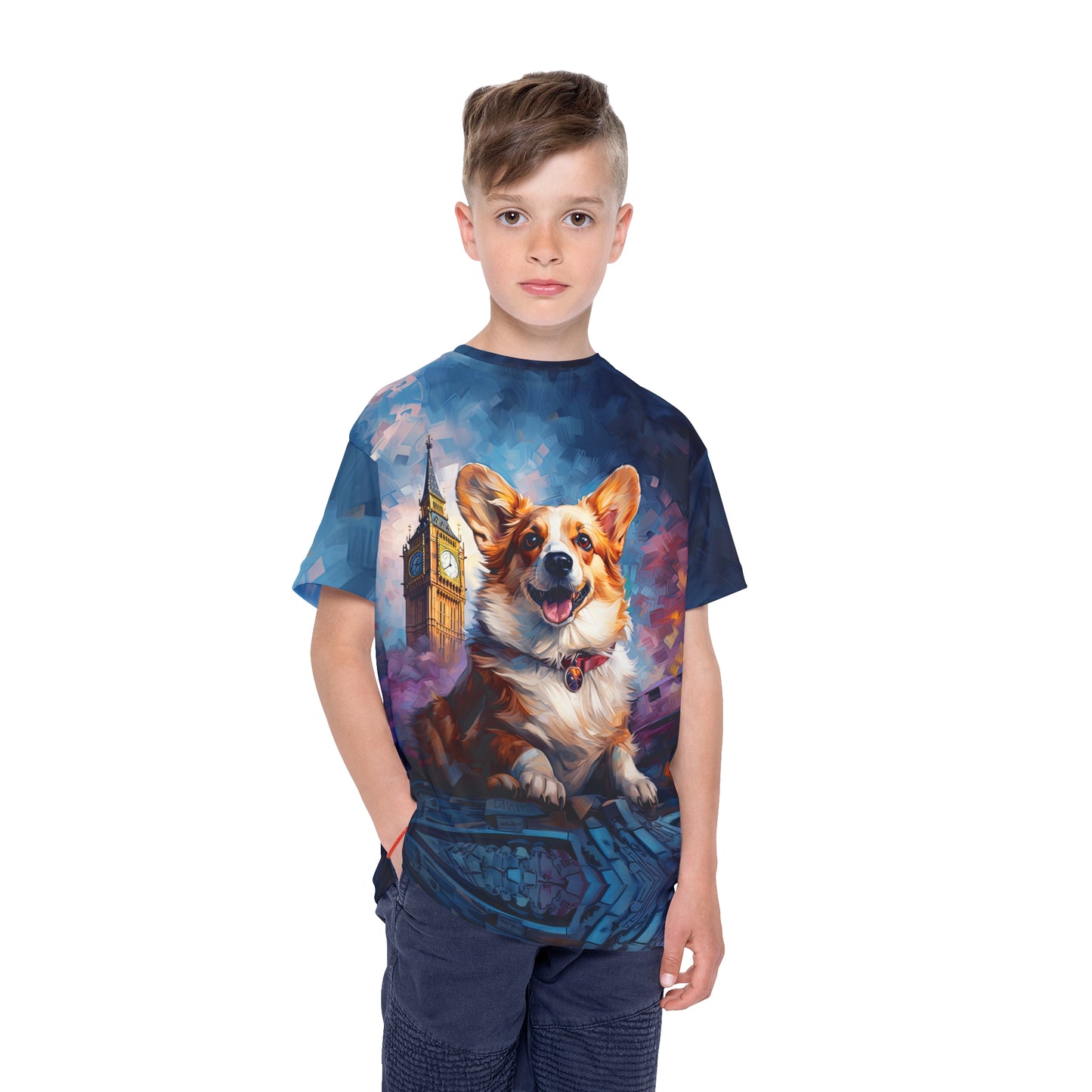 Corgi & Ben Kid's Sports Tee