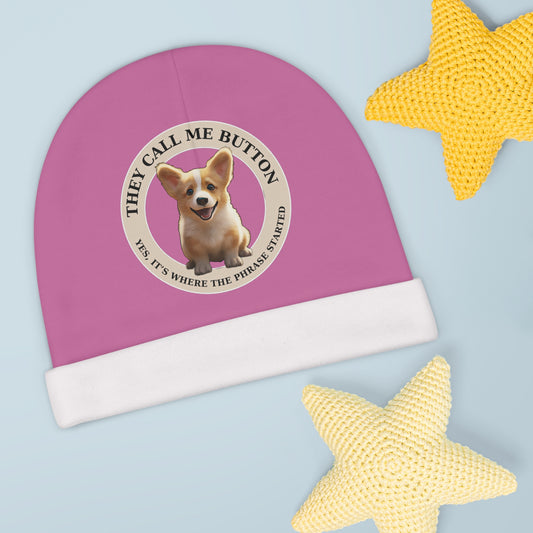 Cute as a Button - Baby Beanie