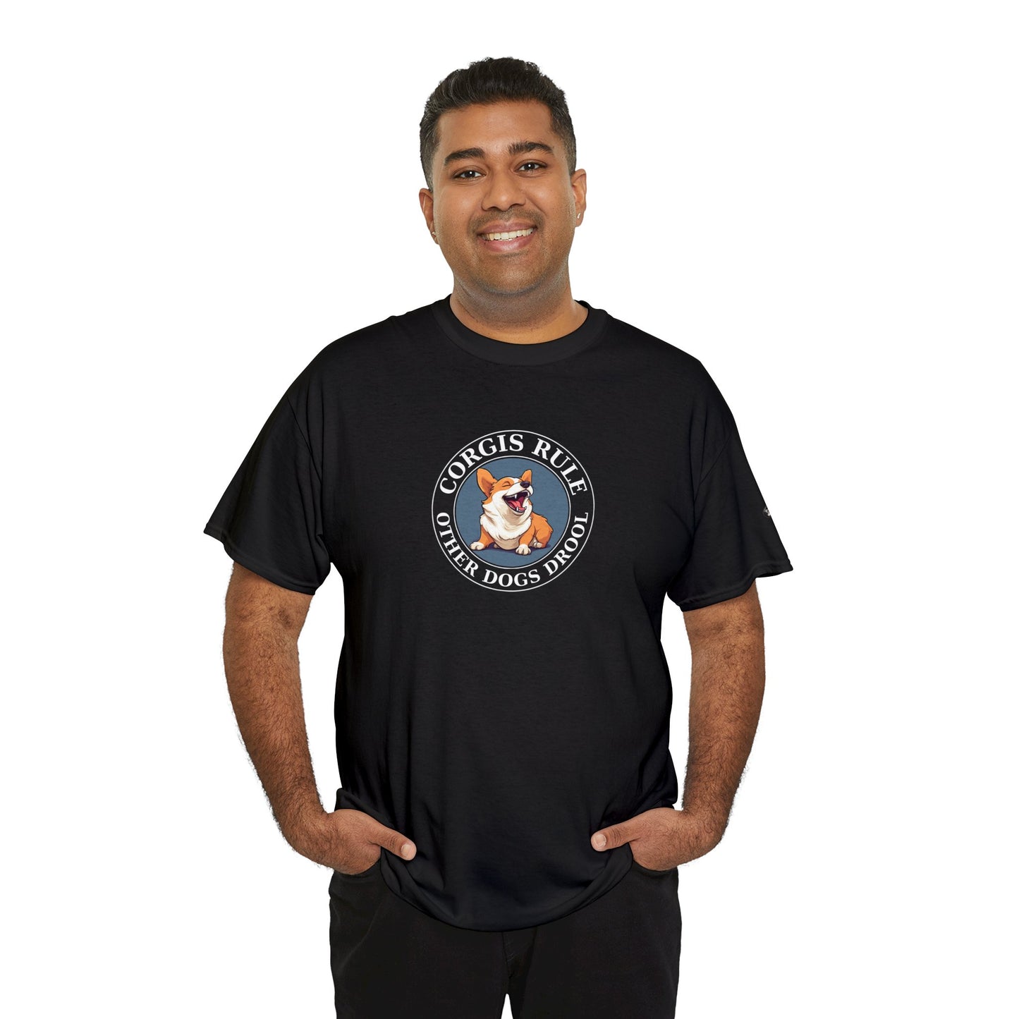 Corgis Rule...Other Dogs Drool - Unisex Heavy Cotton Tee