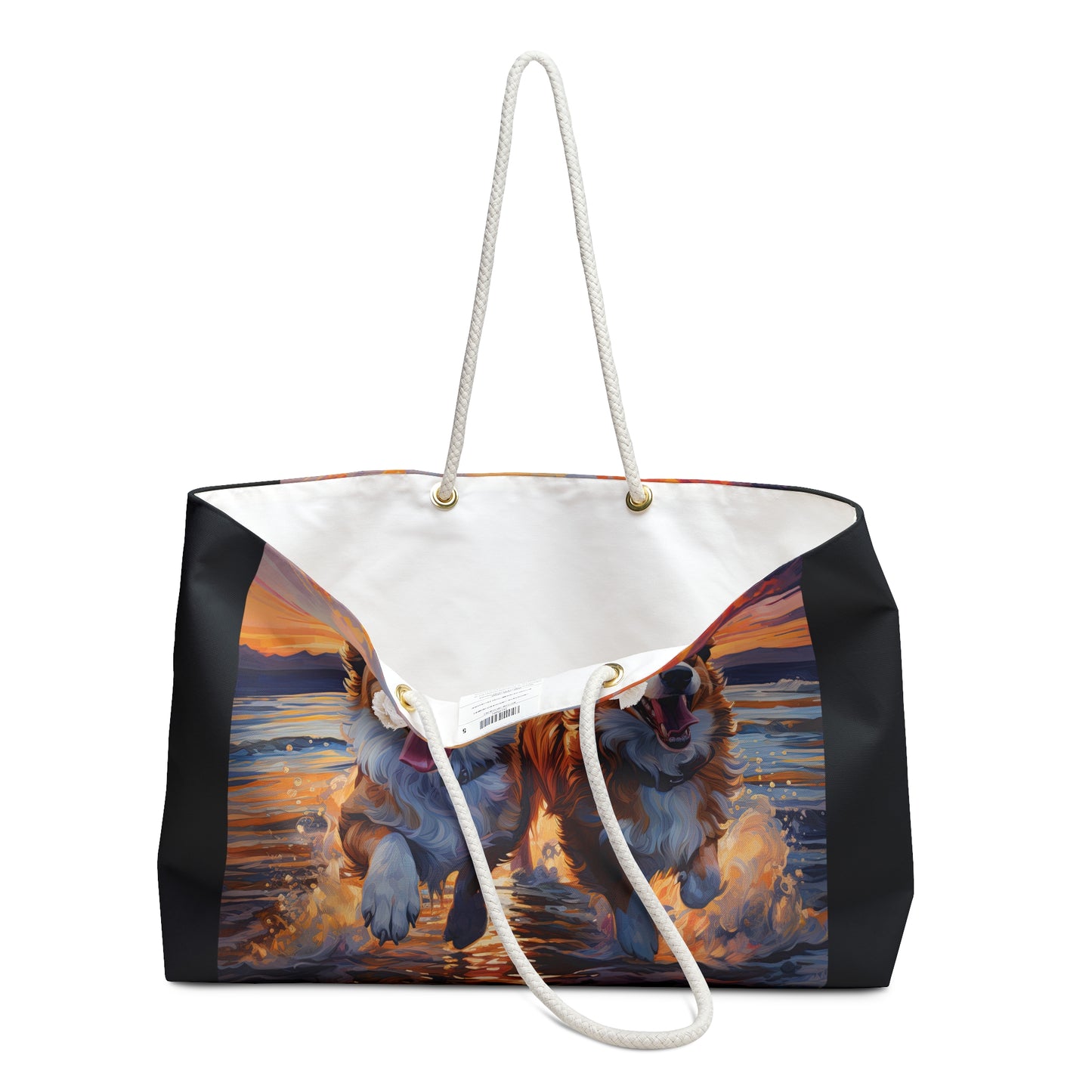 Beach Buds Corgi Weekender Beach Bag – Corgis in the Waves Travel Tote