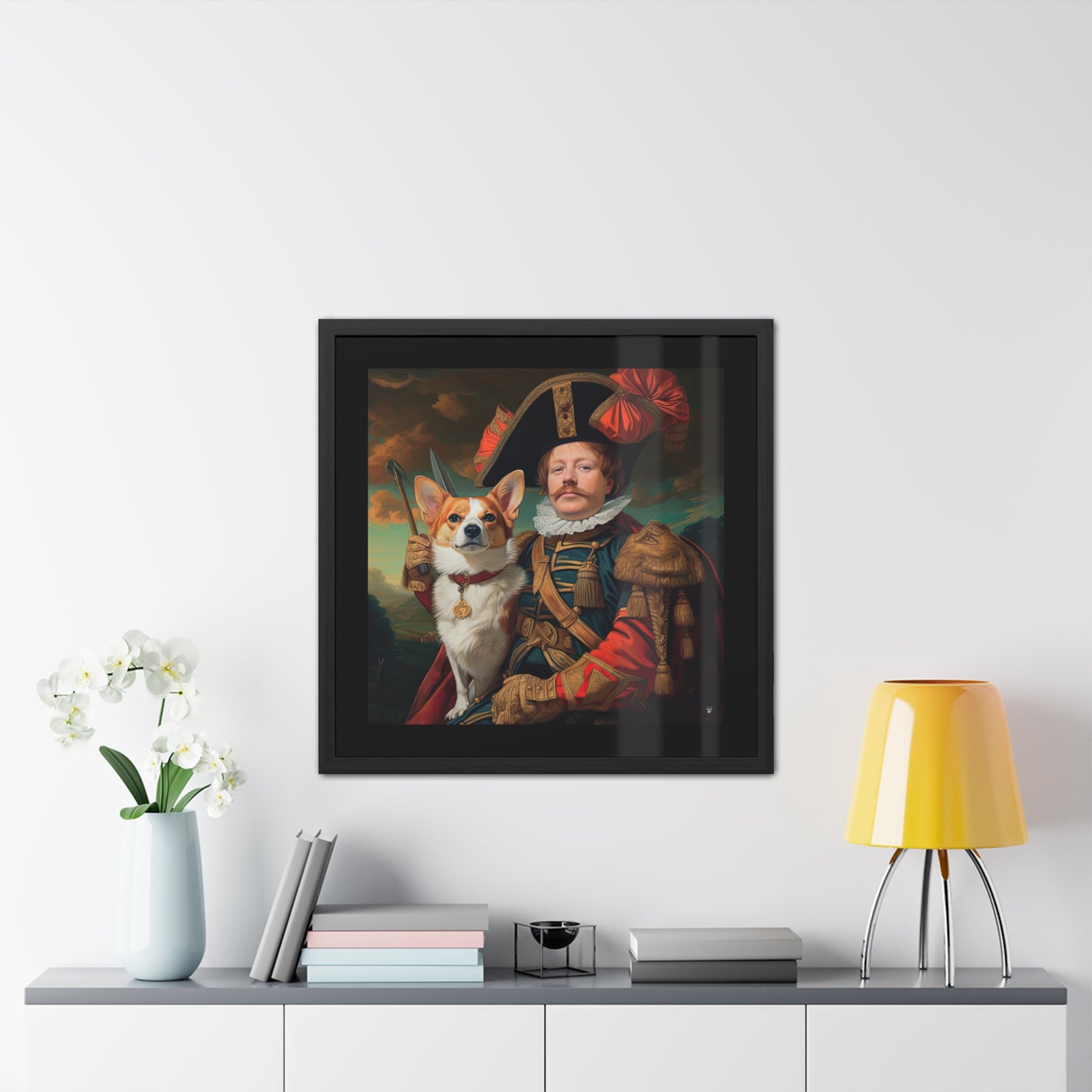 First Royal Corgi - Framed Print