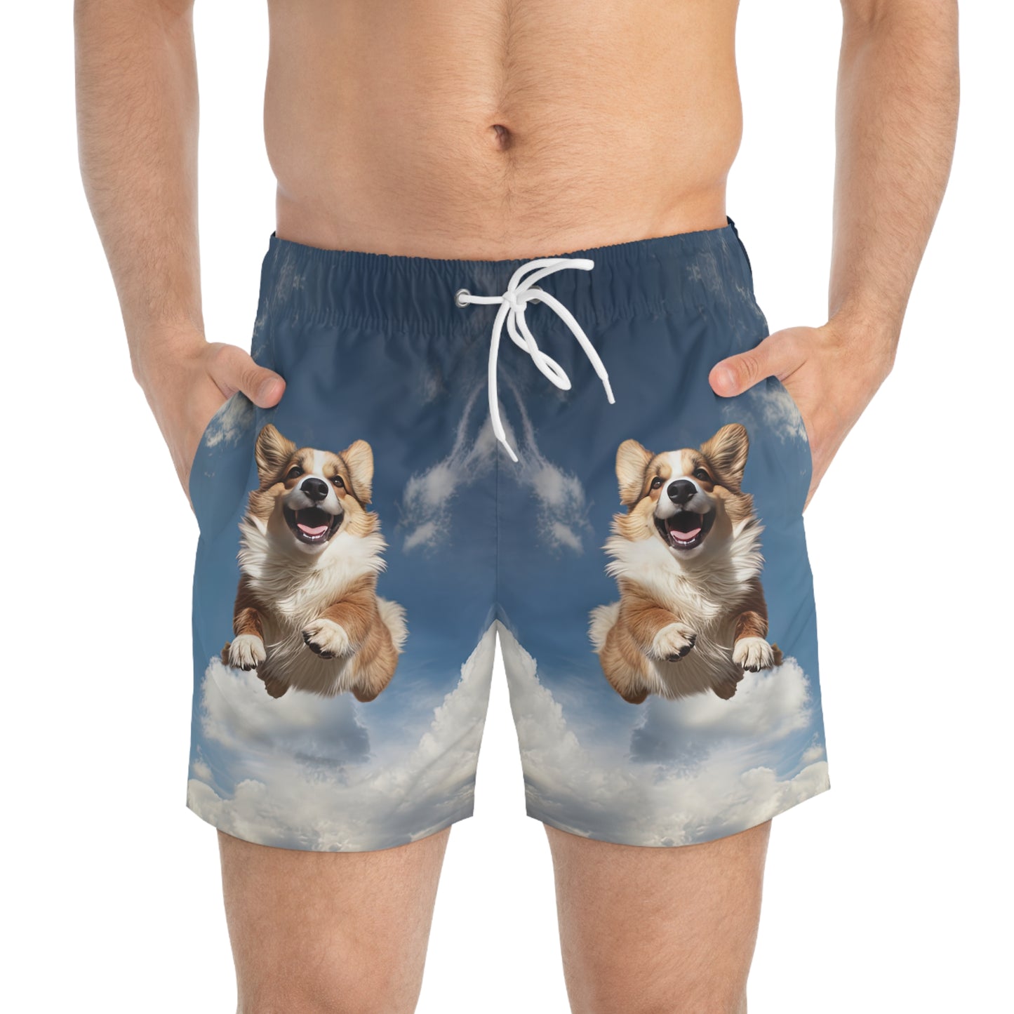 Super Corgi Swim Trunks