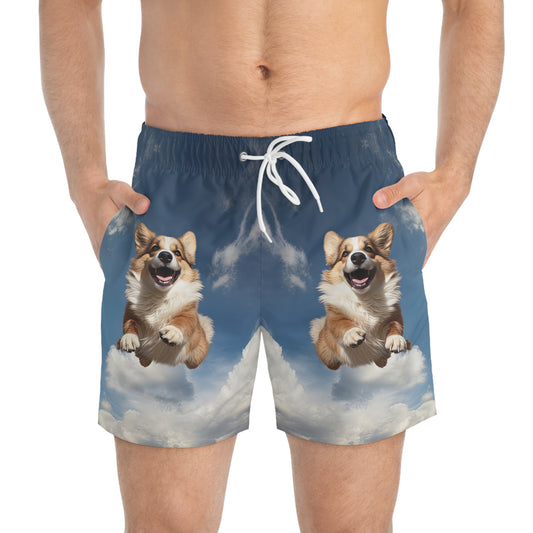 Super Corgi Swim Trunks