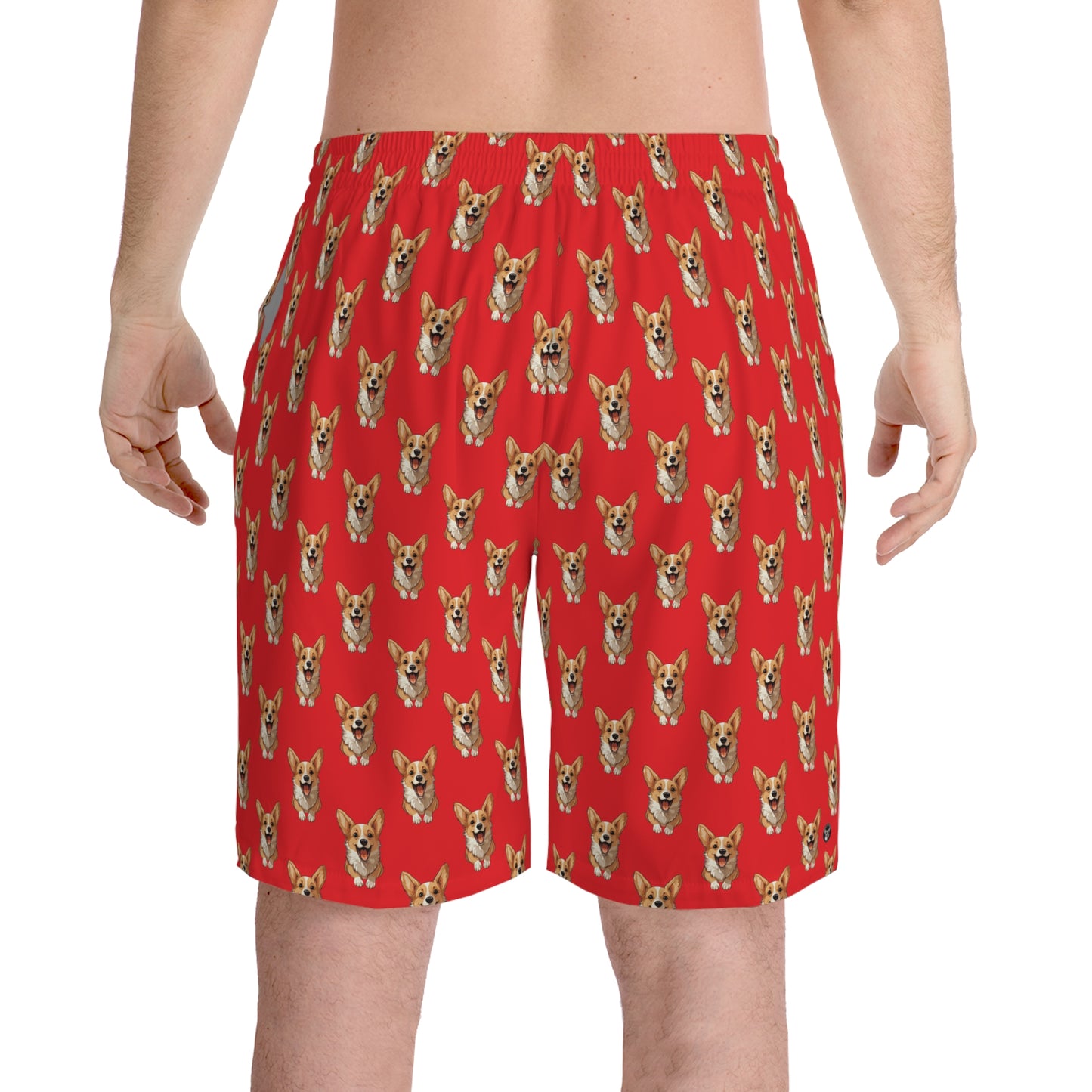 Corgi Cuteness Mosaic - Board Shorts