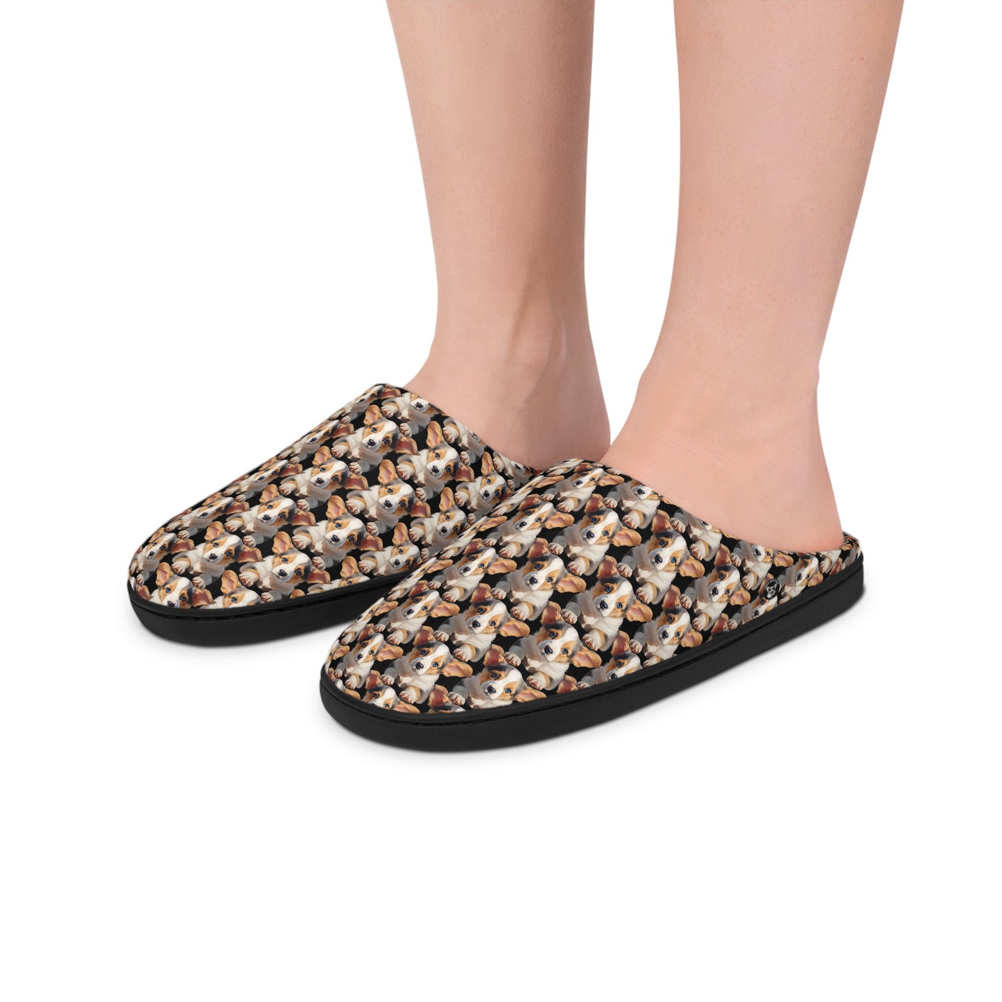 Puppy Portrait Mosaic - Women's Slippers