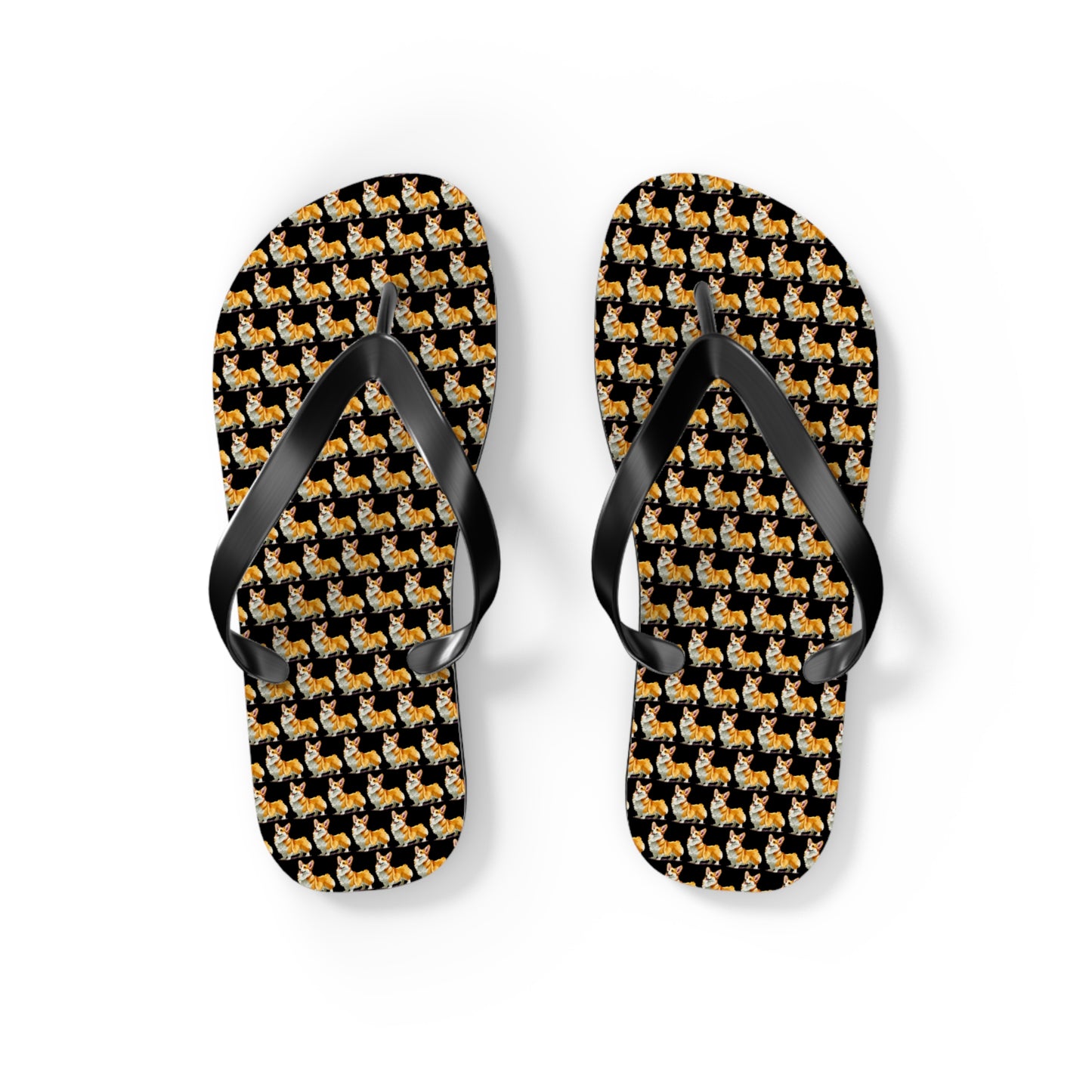 Corgi Mosaic Flip-Flops