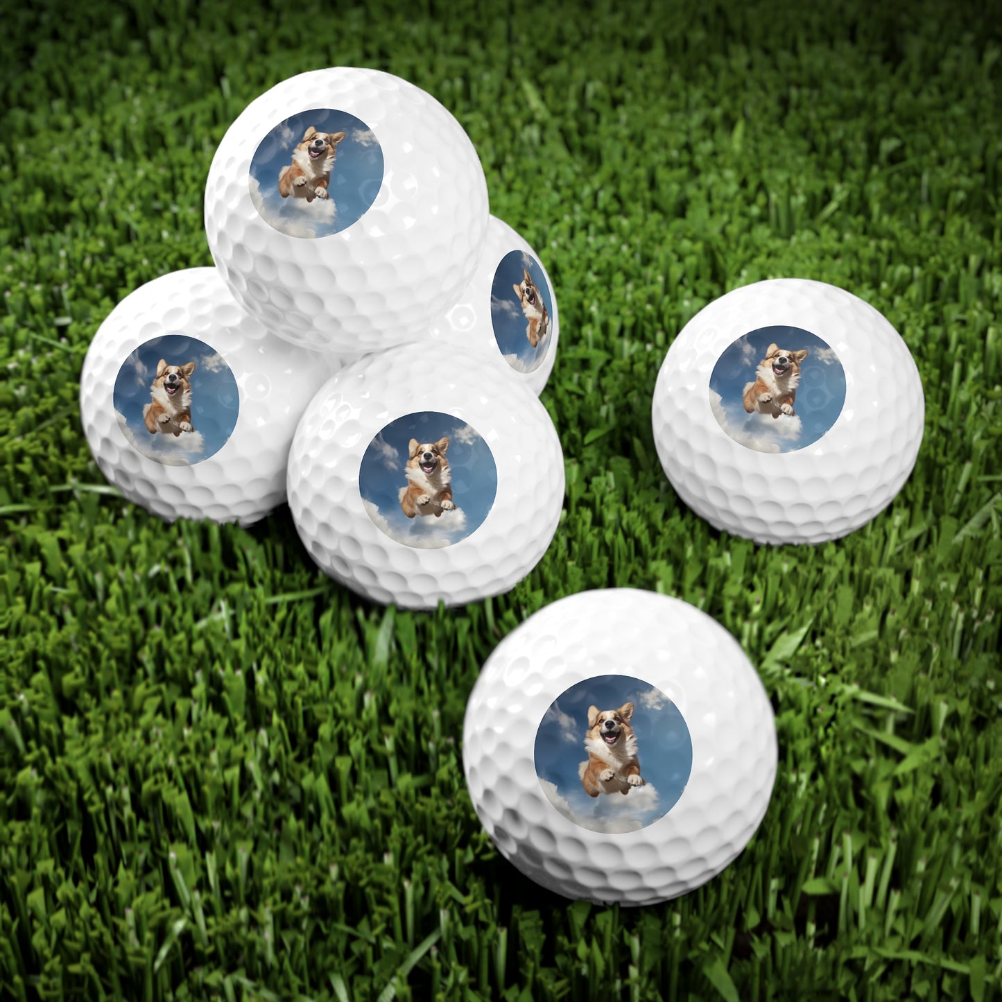 Flying Corgi - Golf Balls